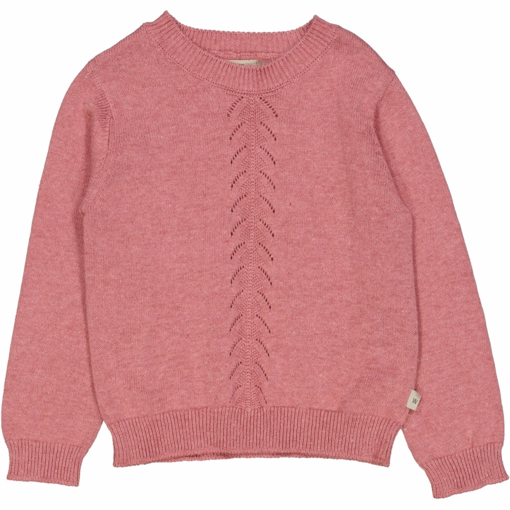 Knit Pullover Gaby - berry melange Grab And Go Heat Retention Technology