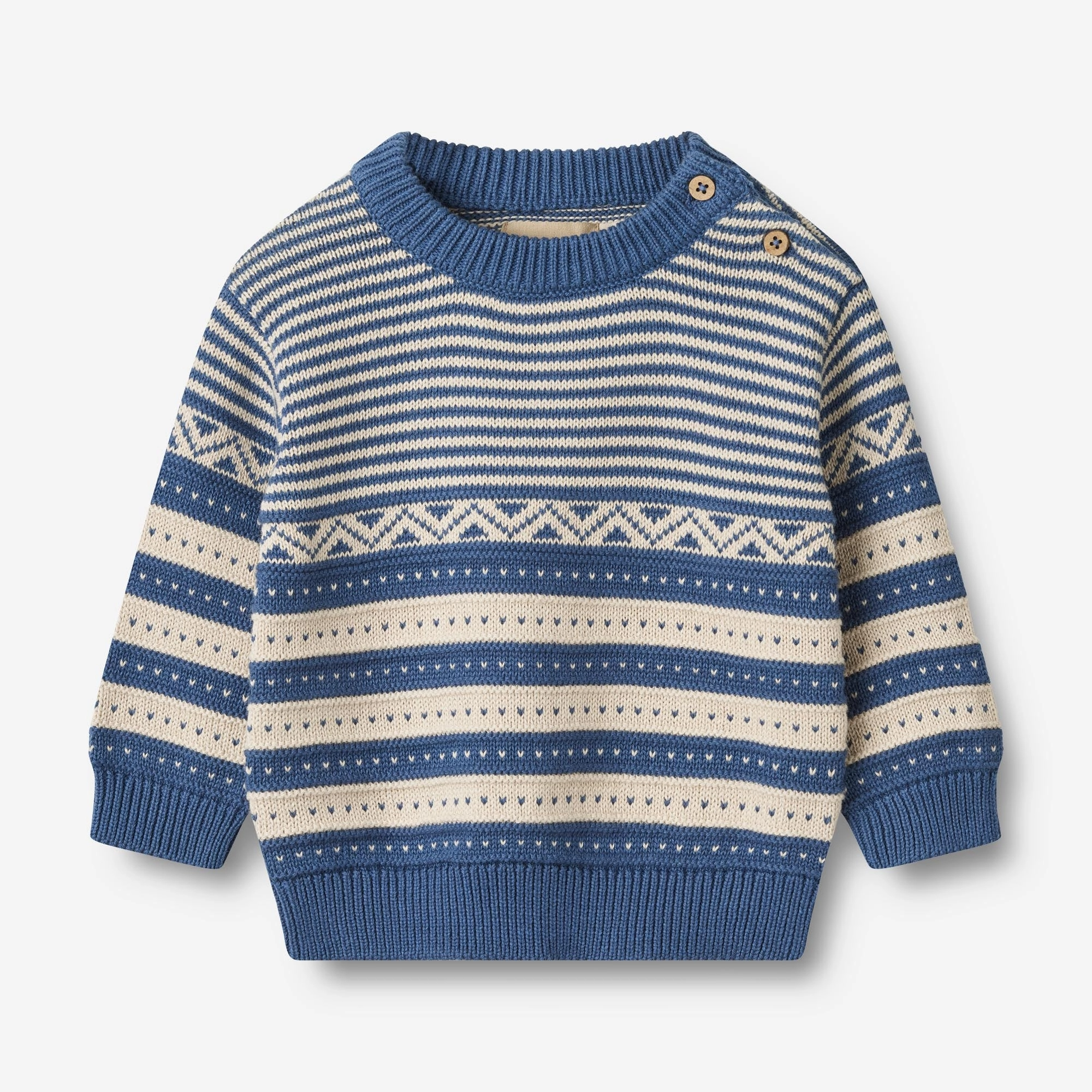 Cozy Lining Knit Pullover Jan | Baby - deep ocean