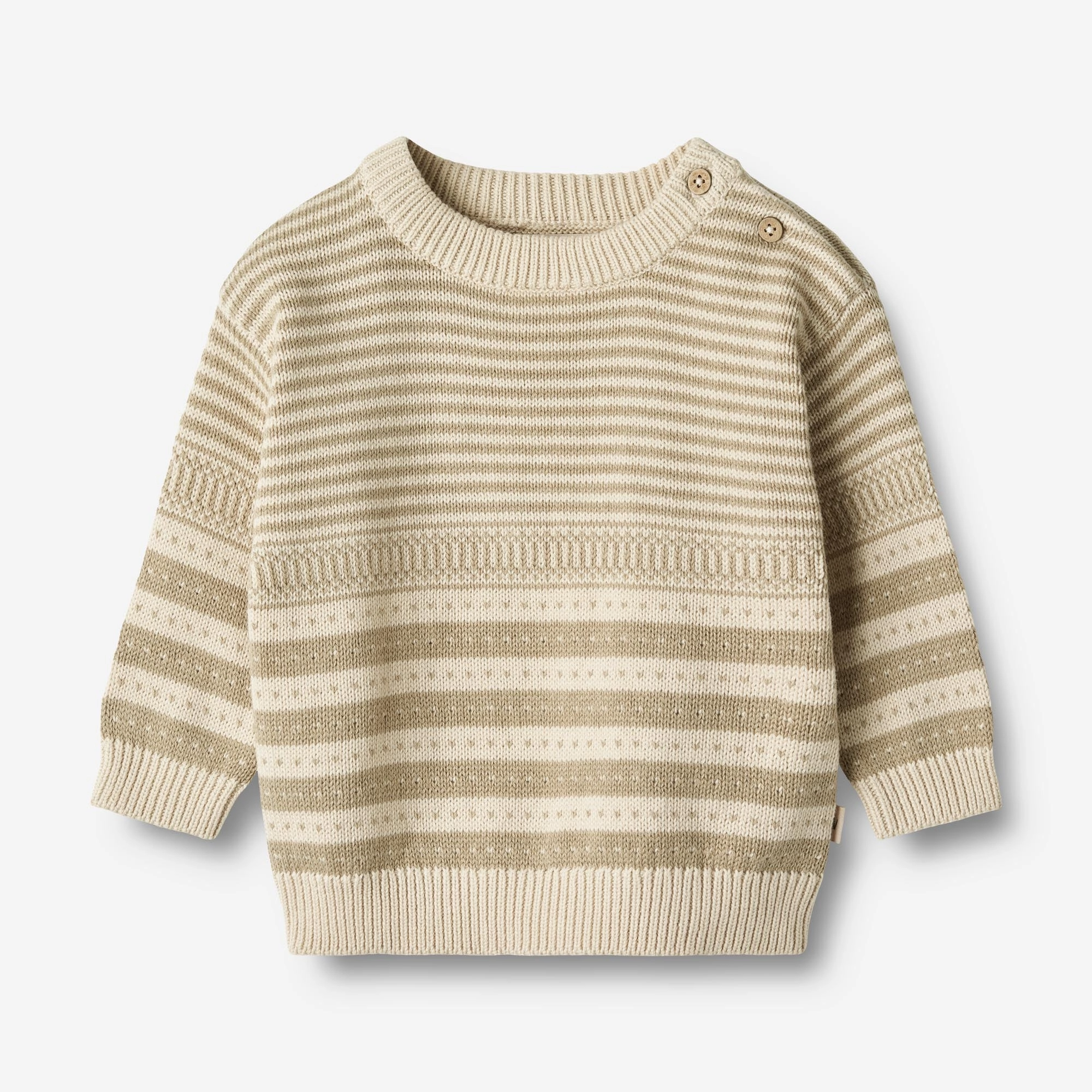 Knit Pullover Jan - grey sand Lightweight Layer