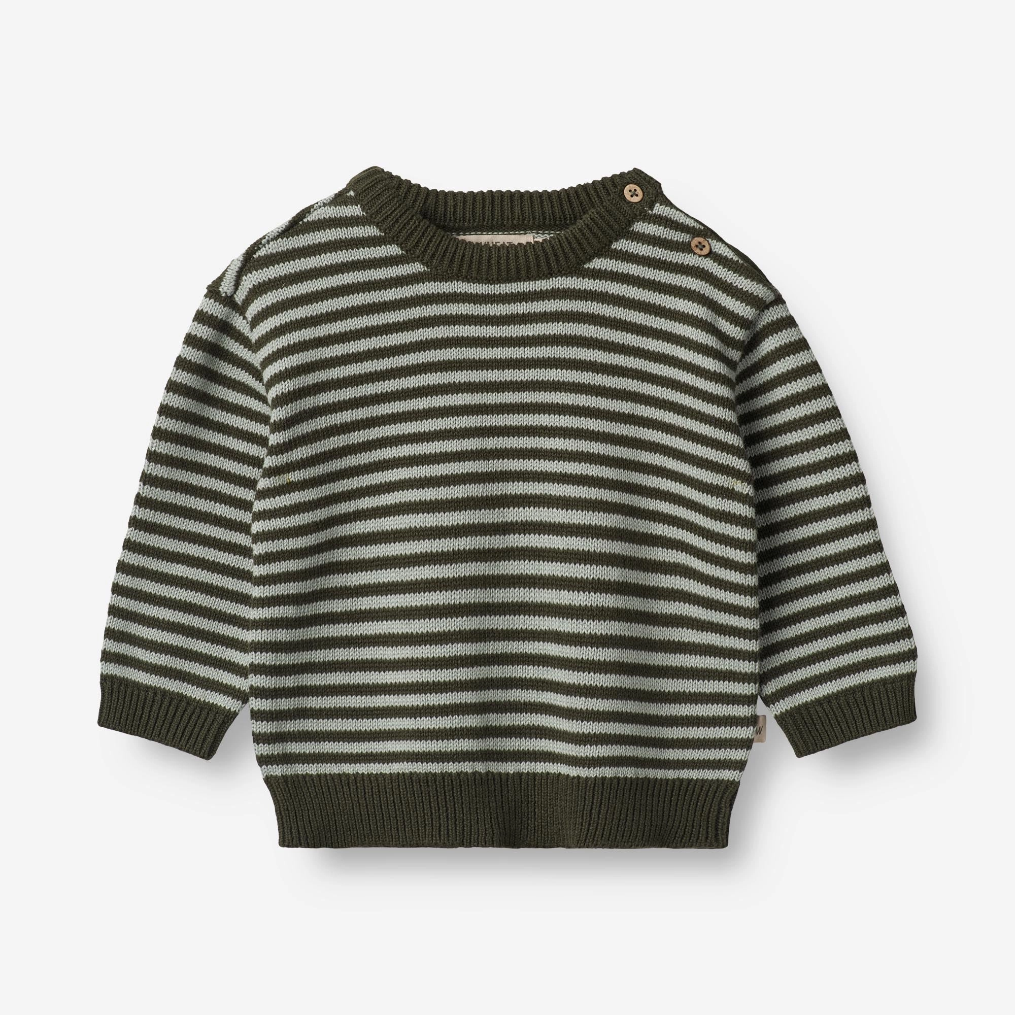 Knitwear Repair Toolkit Thermal regulation Knit Pullover Morgan | Baby - forest night stripe