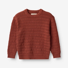 HeatTrapping Fibers Bold Simplicity Knit Pullover Petro - red