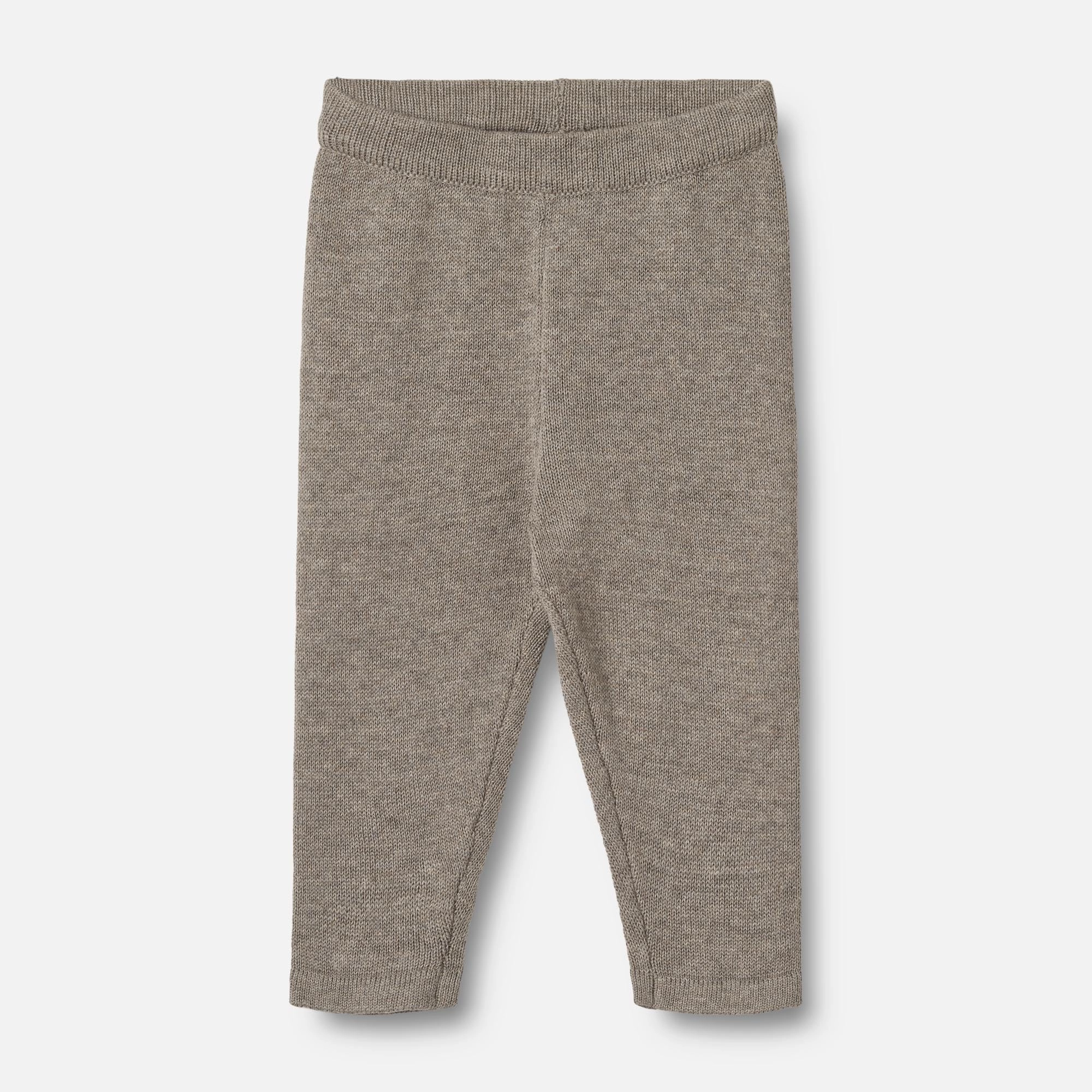 Knit Trousers Neel - warm grey melange Cozy Design Closet Essential