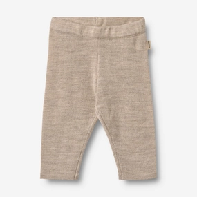 Knit Trousers Neel - warm sand melange Breathable Lining Winter Days