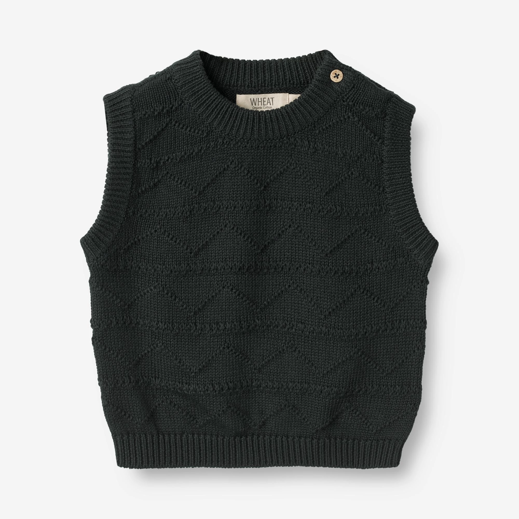 Low Impact Dye Non Chafing Seams Knit Vest Bobby | Baby - navy
