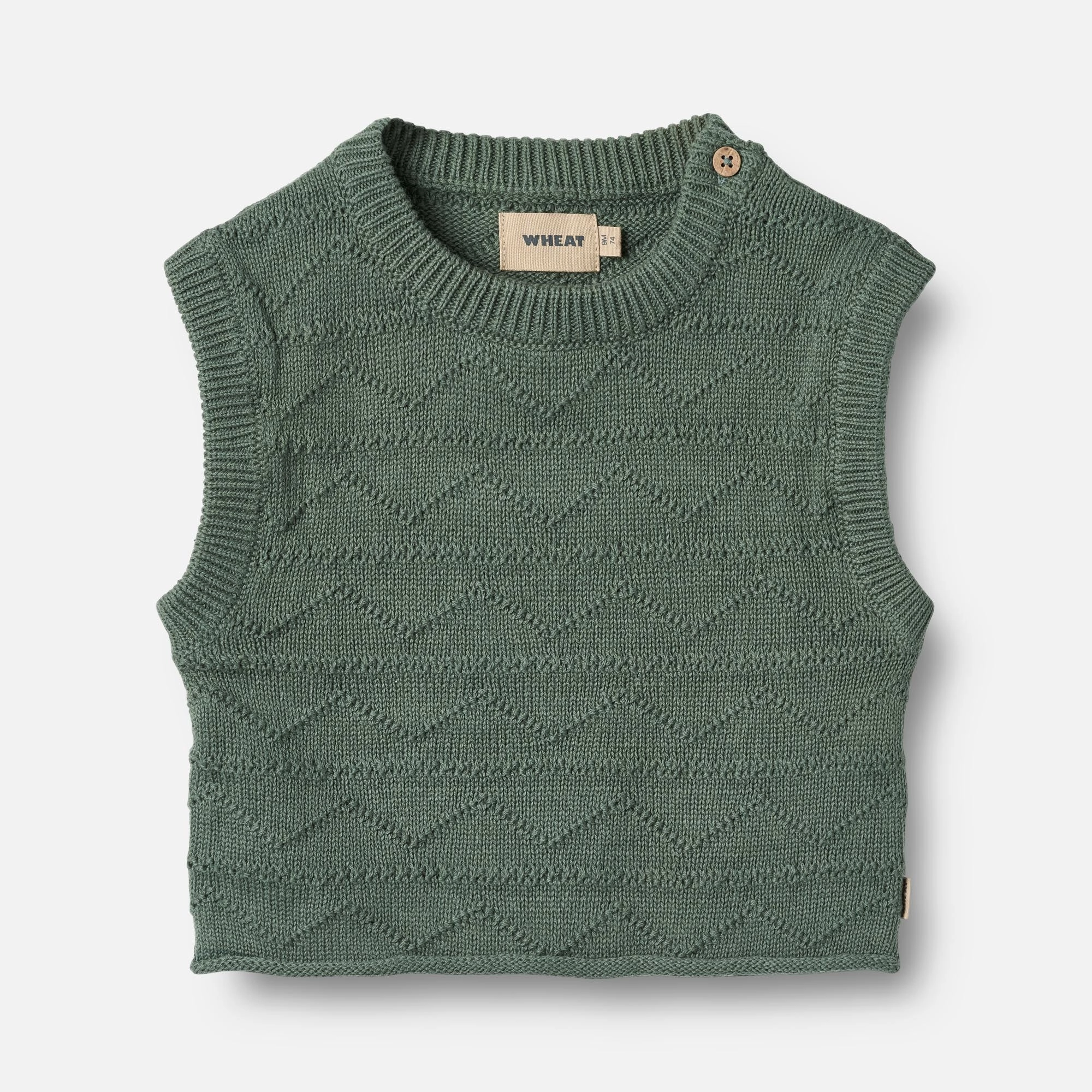 Multi Directional Stretch Knit Vest Bobby - duck green