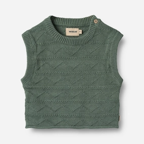 Knit Vest Bobby - duck green Lounge Outfit Stretch Recovery Fabric