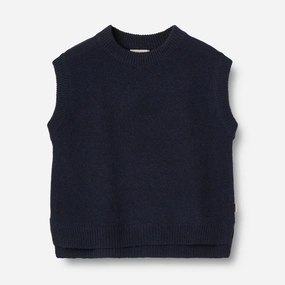 City Warmth Flexible Knit Construction Knit Vest Cuba - navy