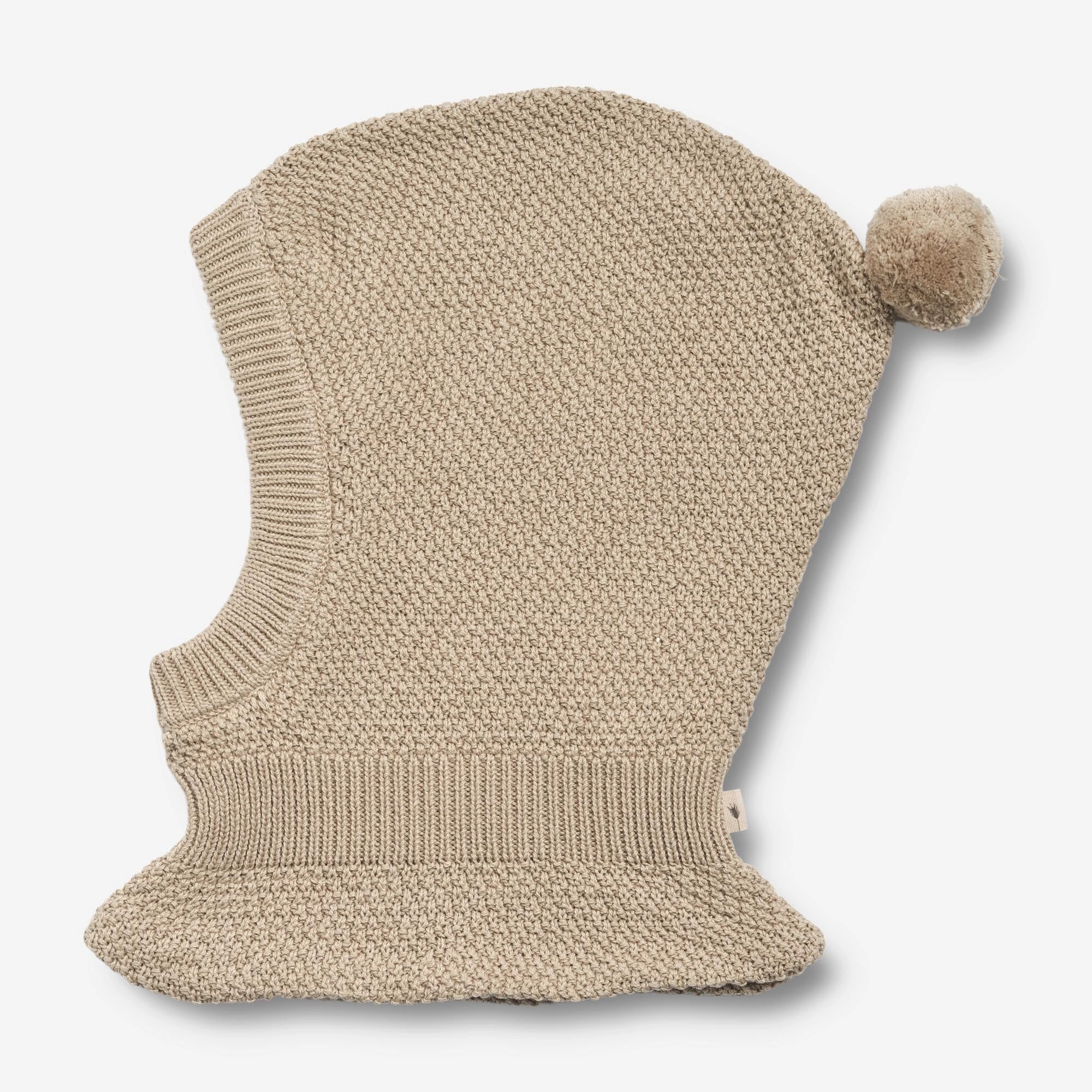 Simple Wear Knitted Balaclava Pomi | Baby - soft beige
