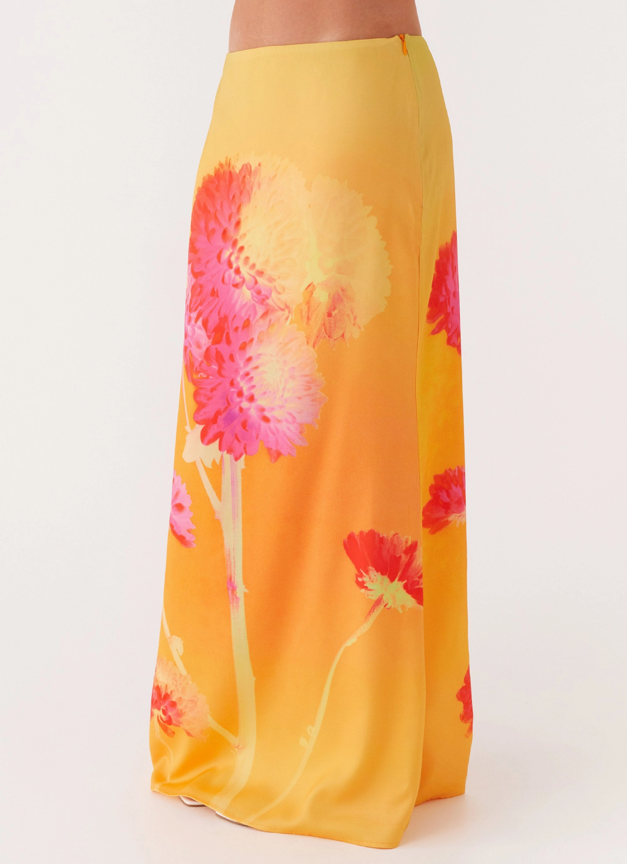 Fashion Fusion Marrakesh Maxi Skirt - Orange Floral