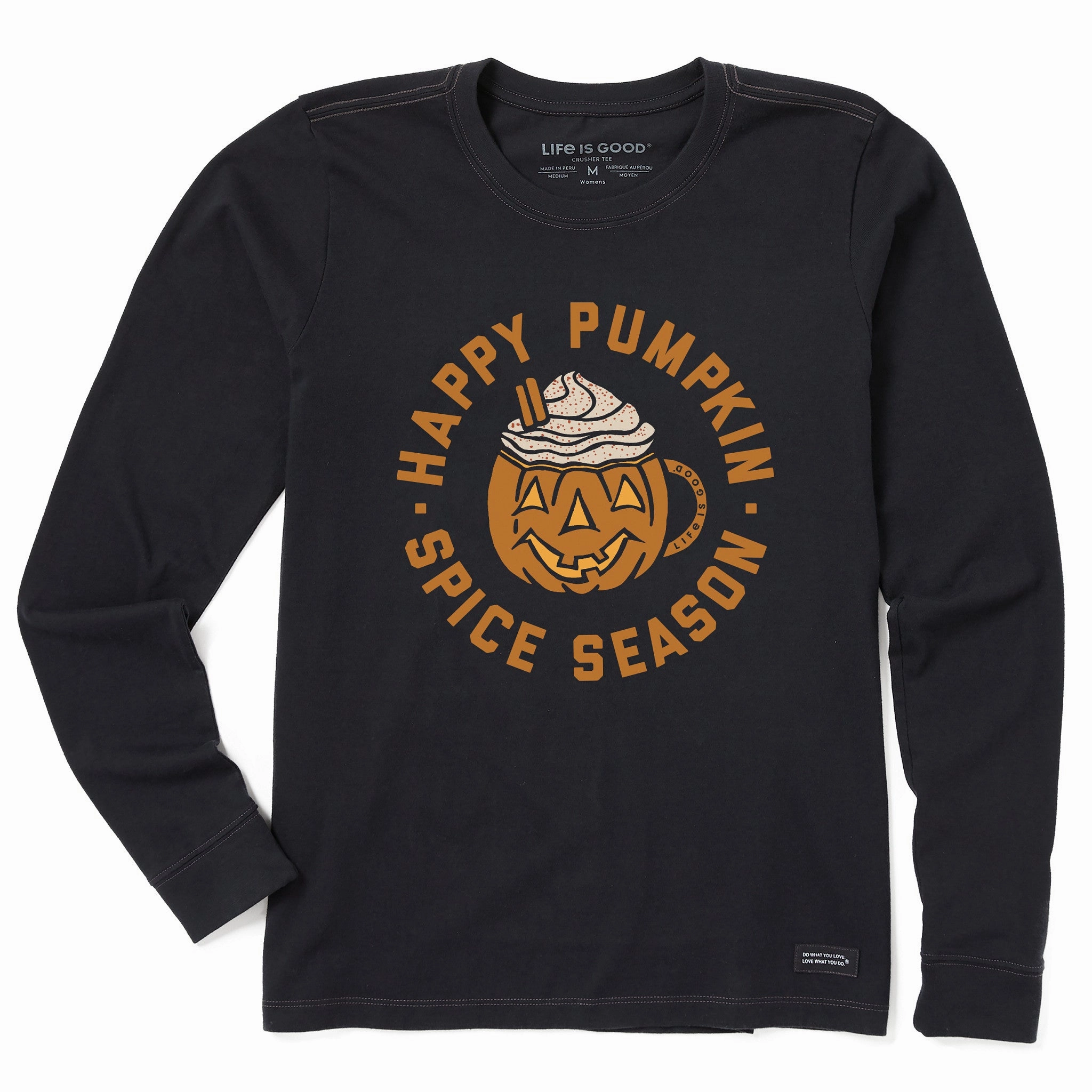 Women's Pumpkin Spice Season Long Sleeve Crusher Tee Quick Dry Wear