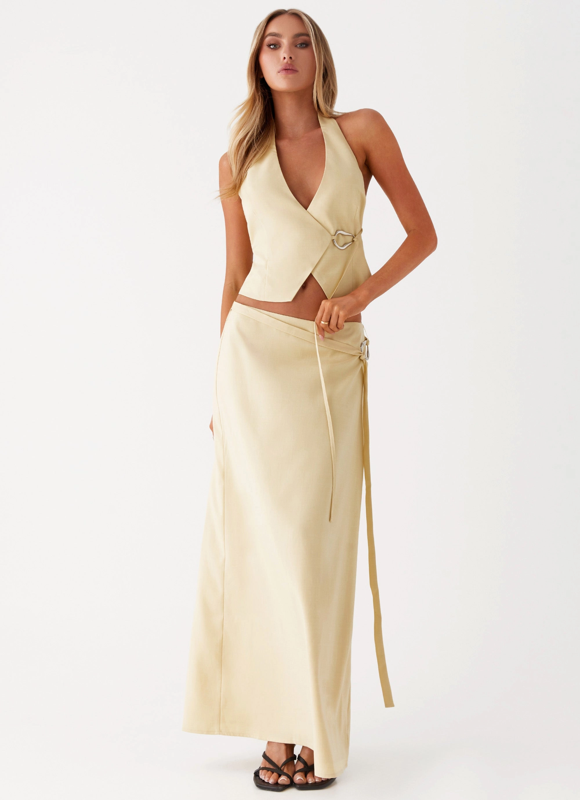 Azura Maxi Skirt - Yellow mix and match Laidback Mood