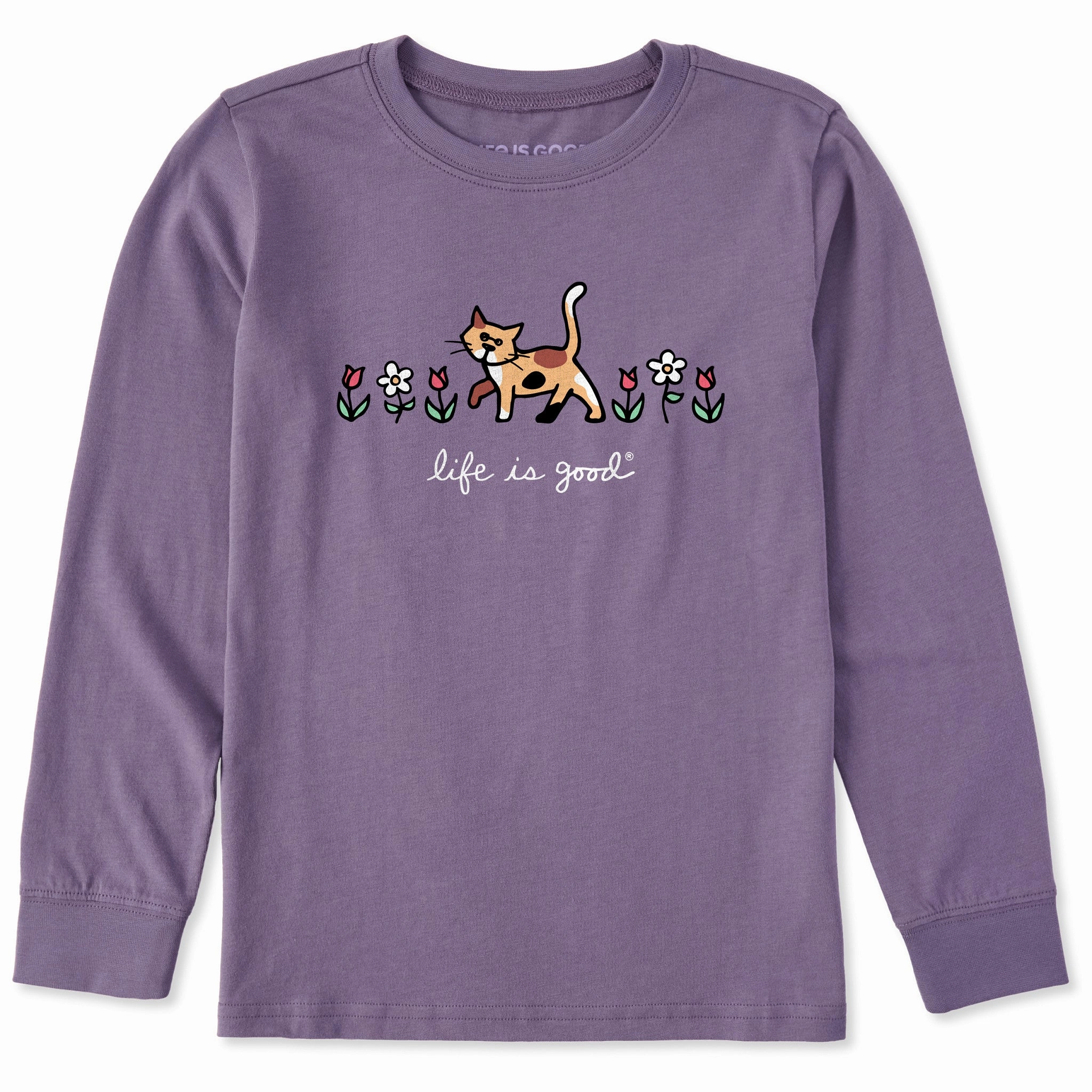 Kids Al with Flowers Long Sleeve Crusher Tee mix and match