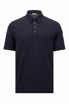 Leather Logo Patch Polo Fashion Comfort