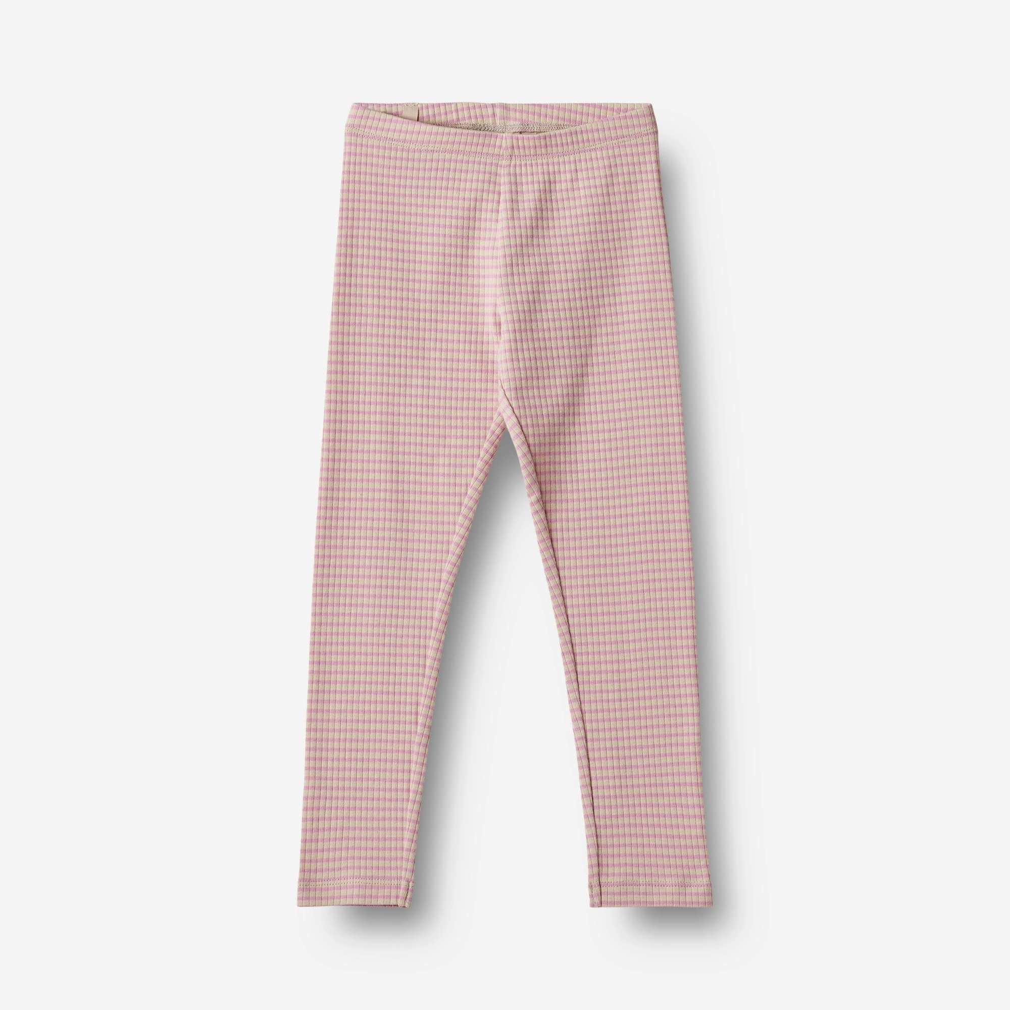 Postpartum Fit Summer Wear Leggings Jules - pink lilac stripe