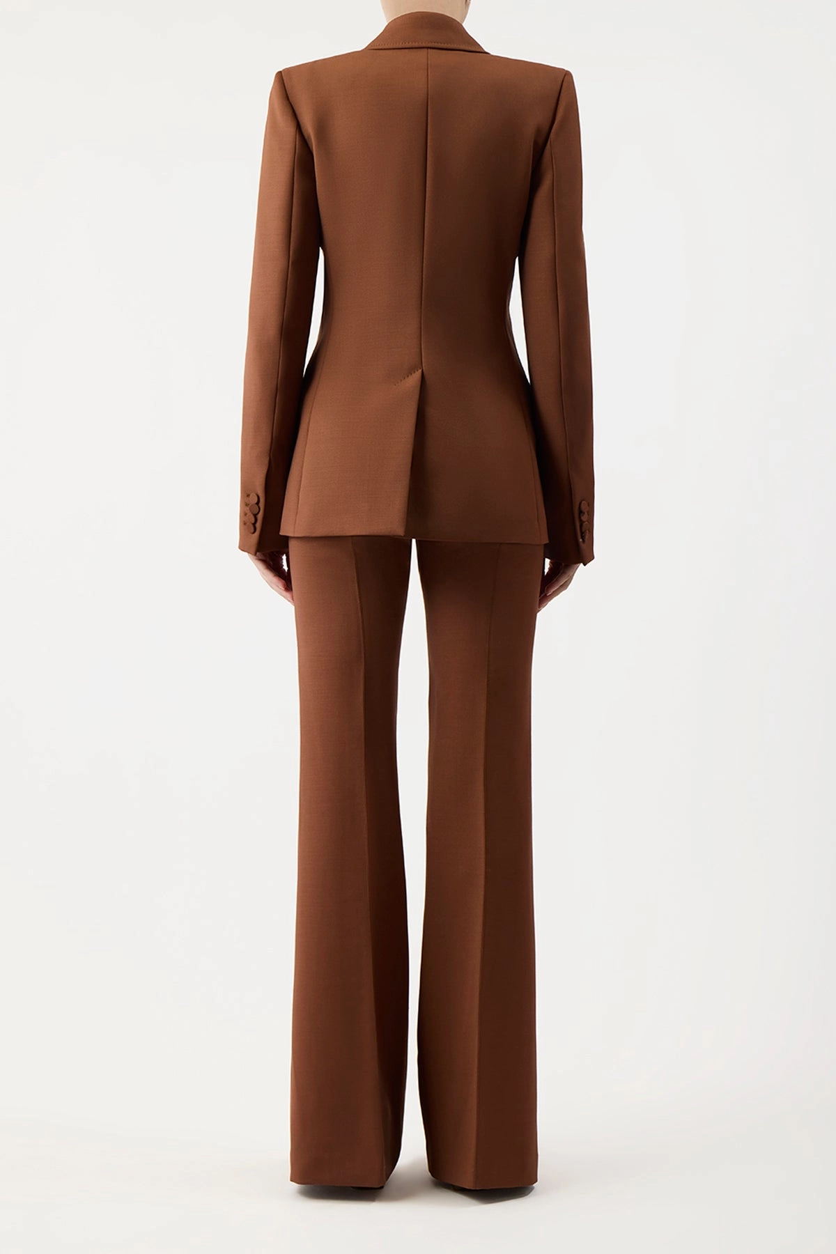 Leiva Blazer in Cognac Sportswear Wool Luxury Fit high-end design