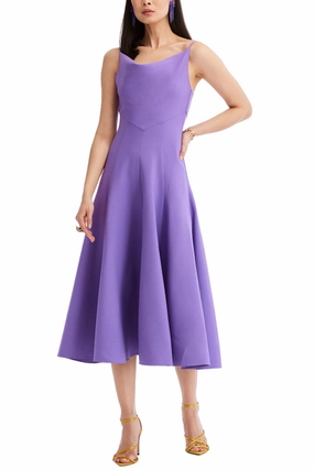 Cowl Neck Midi Dress Calm Drape