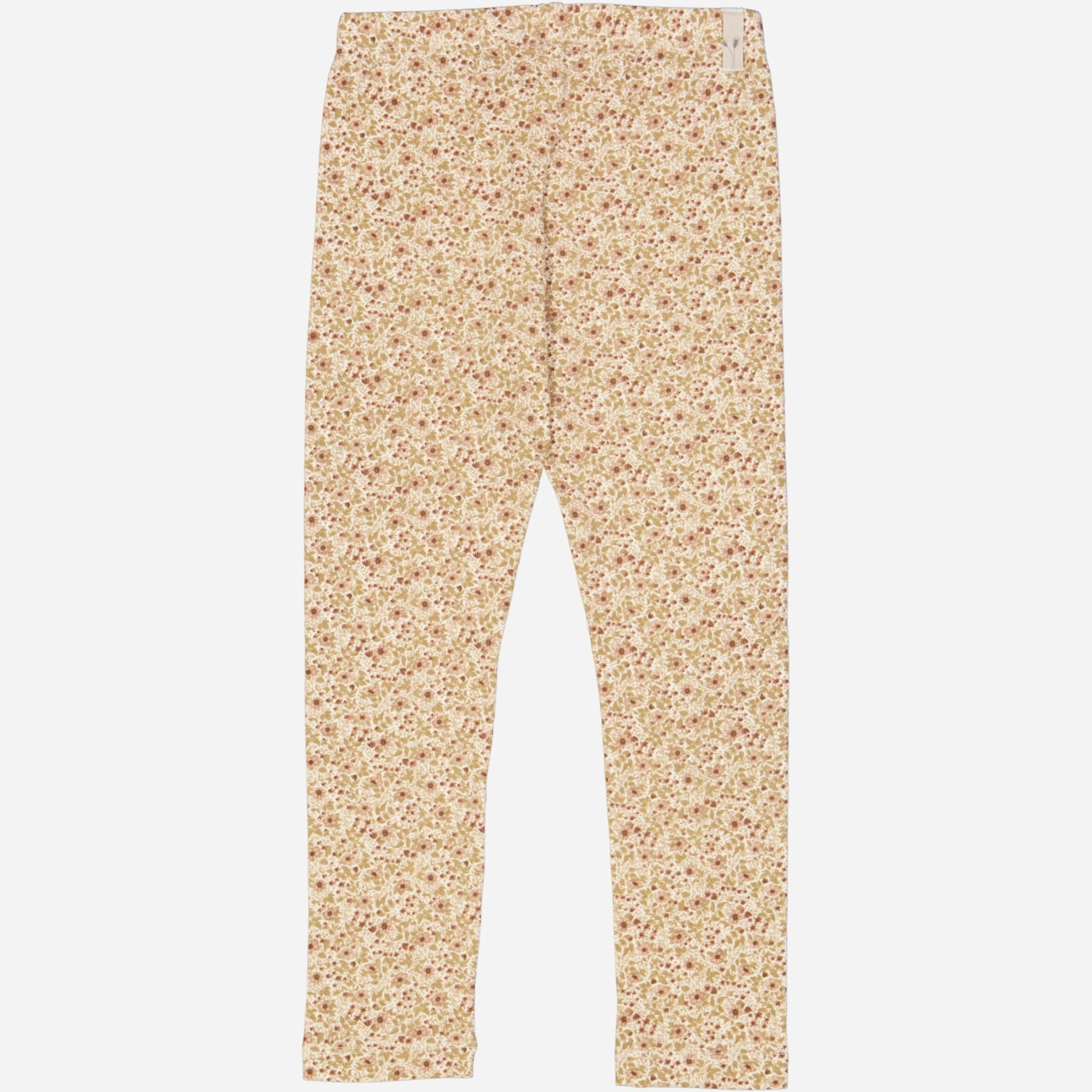 Jersey Leggings - eggshell flowers Squat Proof Morning Stretch Comfortable Layers