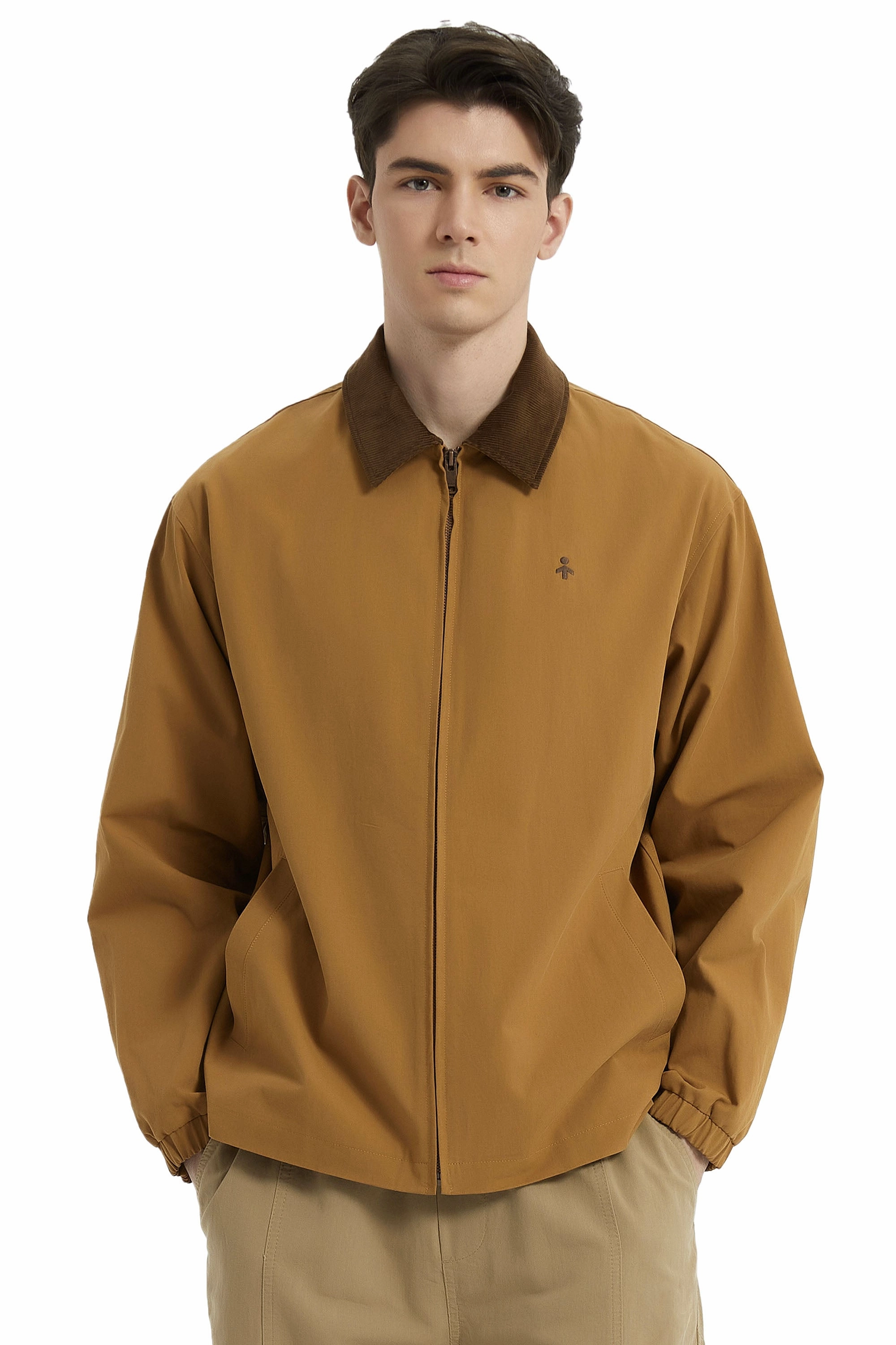 Lightweight Casual Windbreaker Jacket Double stitching