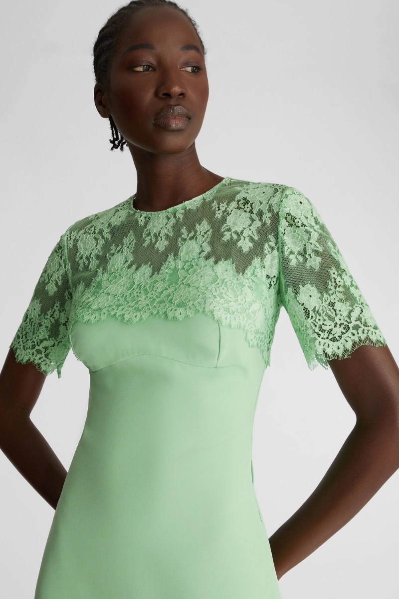 Lace Midi Dress Cozy Design Smile Soft