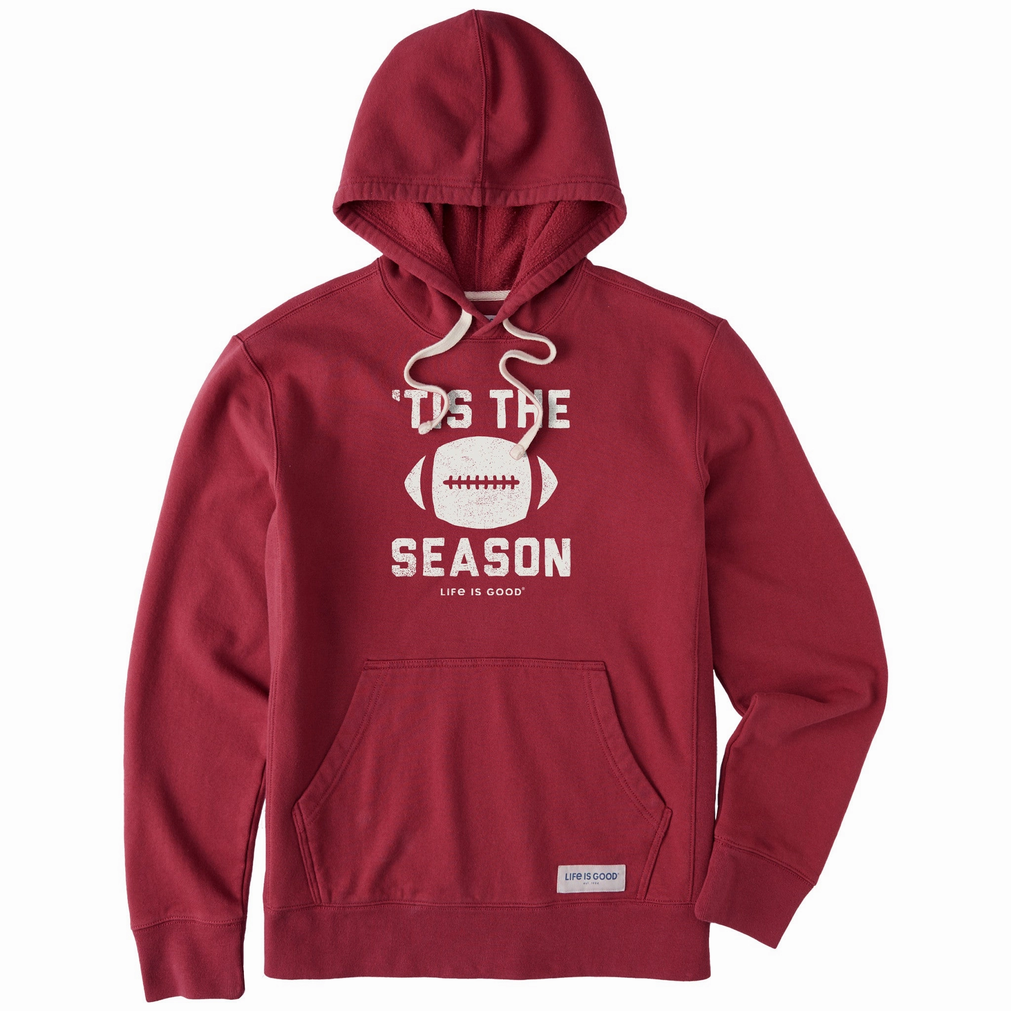 Men's Tis The Football Season Simply True Fleece Hoodie High Density Weave