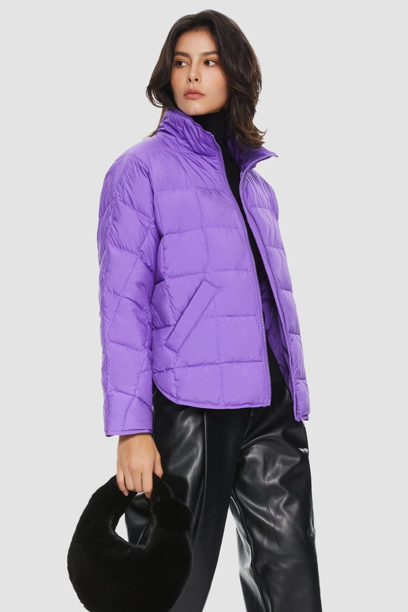 muted shades Lightweight Insulated Down Puffer Jacket