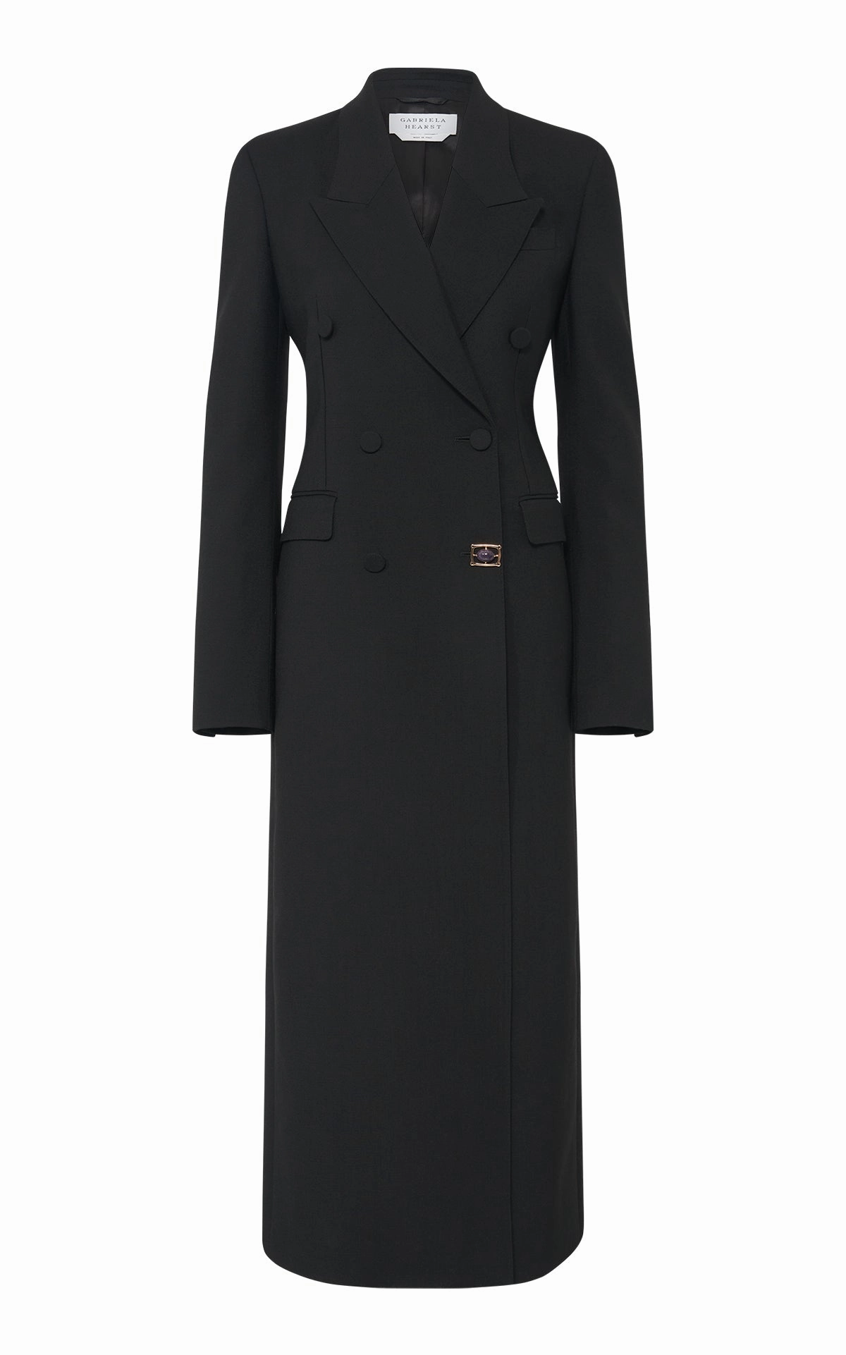 Julien Coat in Black Recycled Wool Refined Layer Business Wear