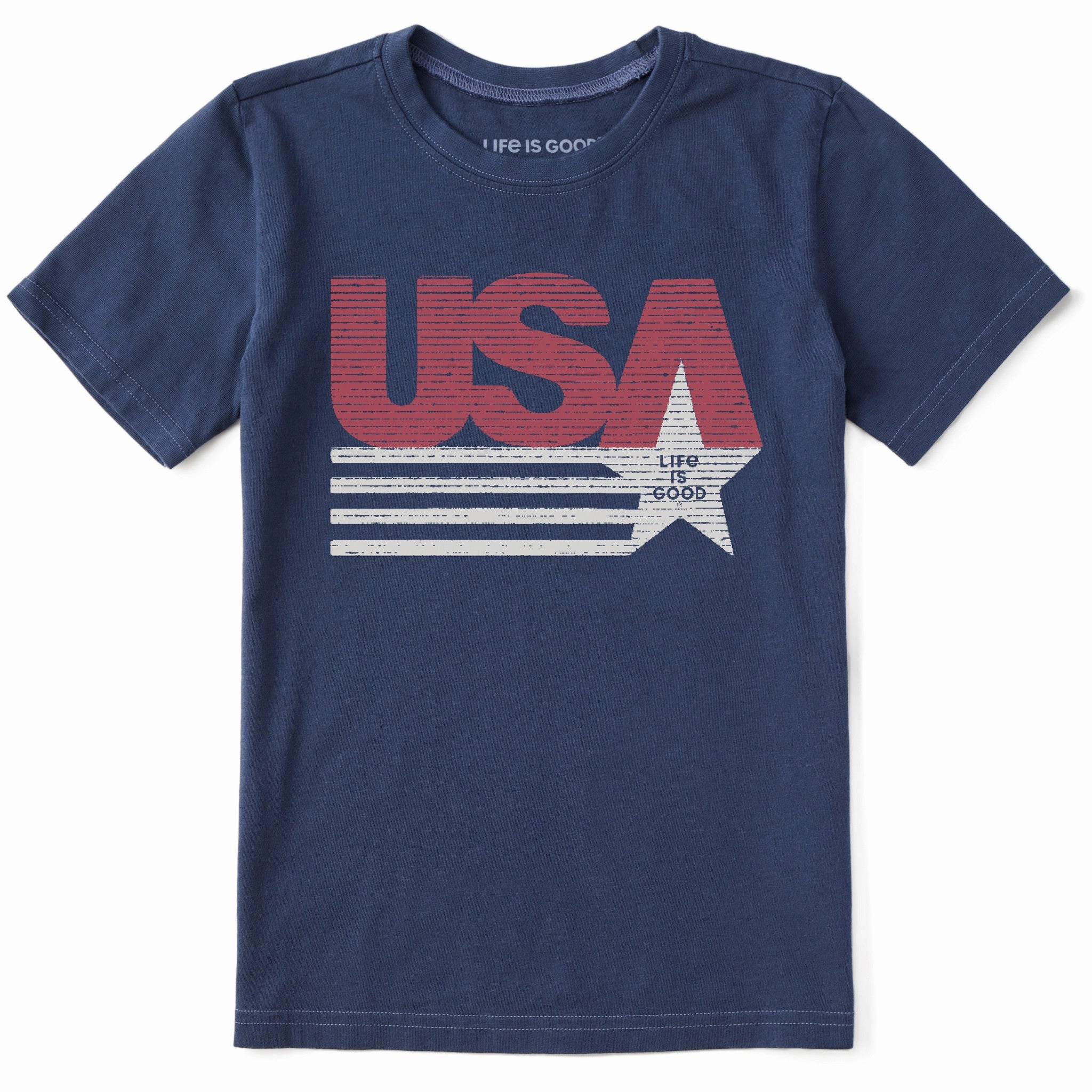 Kids USA Shooting Star Short Sleeve Crusher Tee Summer Ready