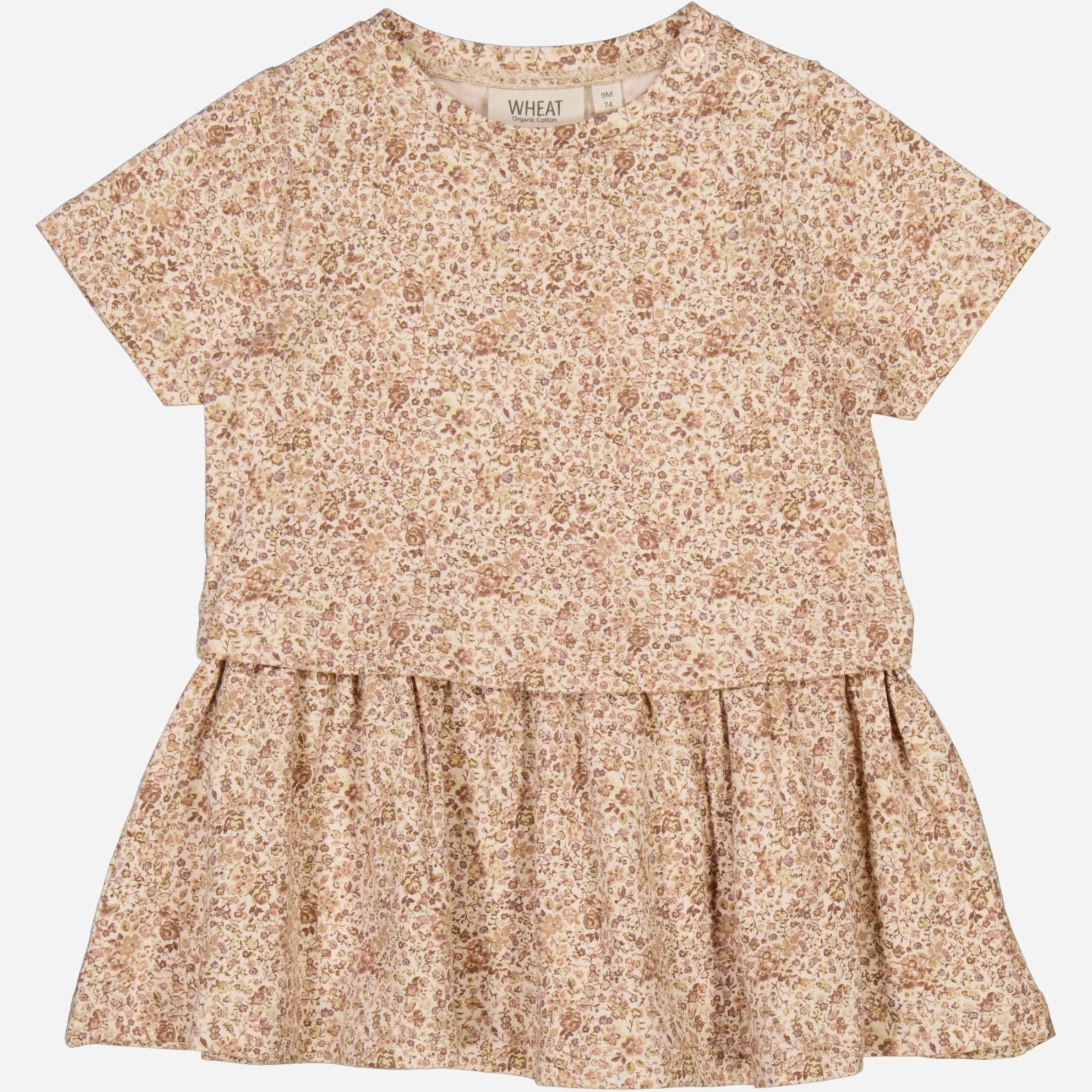 Ethically-Made Sporty-Look Dress Adea | Baby - rose flowers