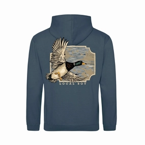 Reinforced Seams Local Boy Men's Brushwood Hoodie - Greenhead Flight