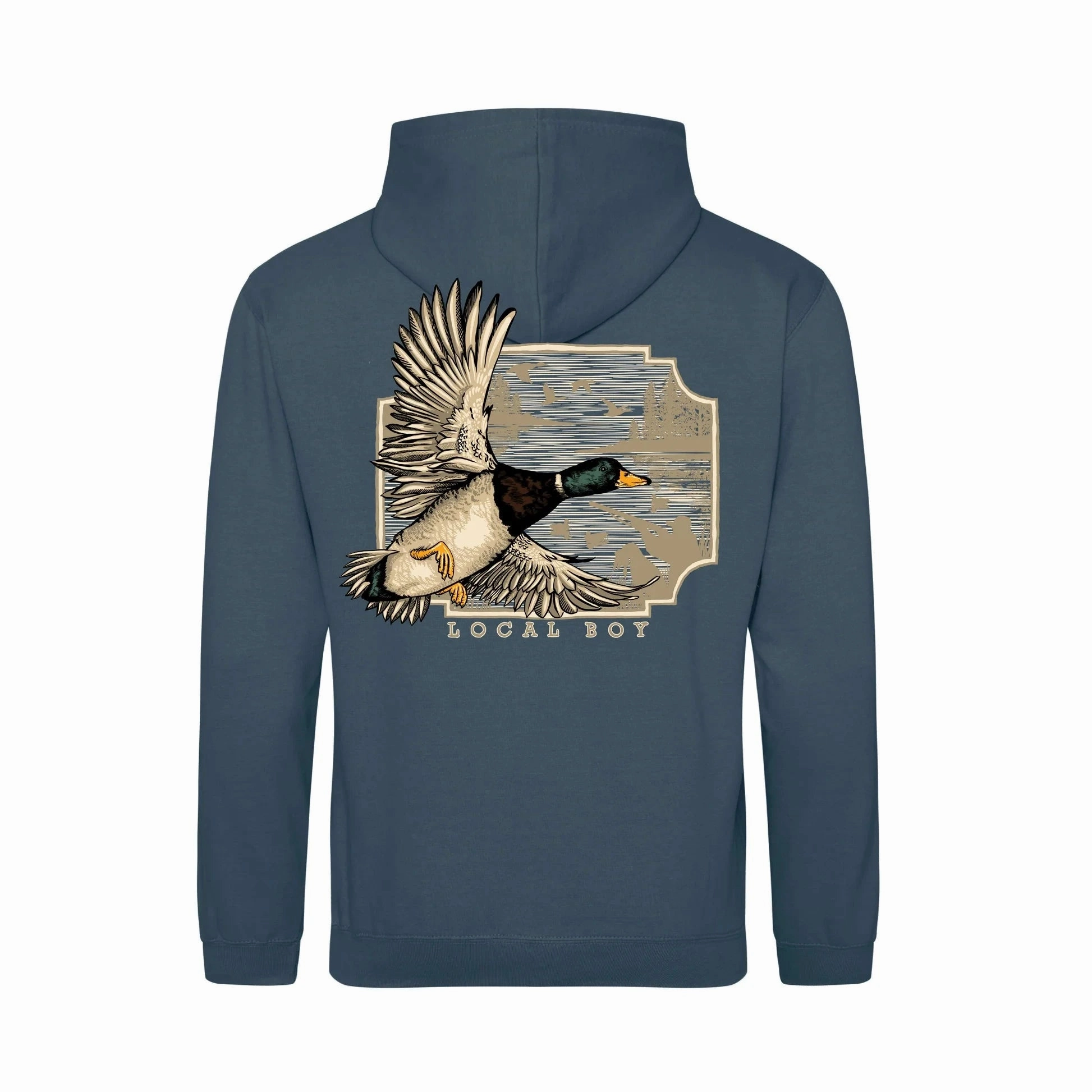Reinforced Seams Local Boy Men's Brushwood Hoodie - Greenhead Flight