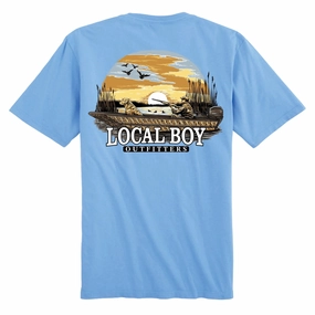 Modern and Soft Breathable Layer Local Boy Men's Sunset Hunt SS Tee