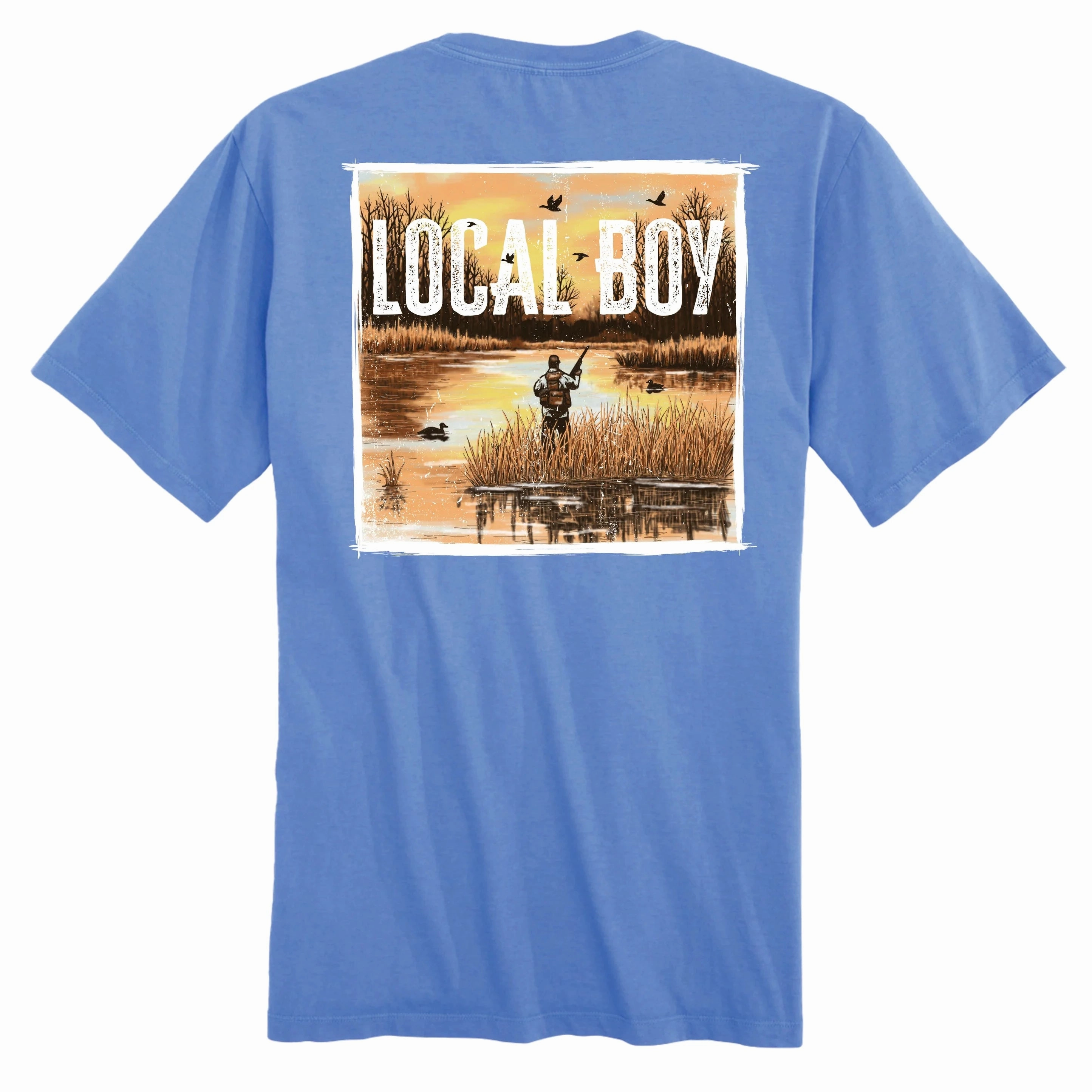 Local Boy Men's Waterfowl Watch SS Tee Comfortable