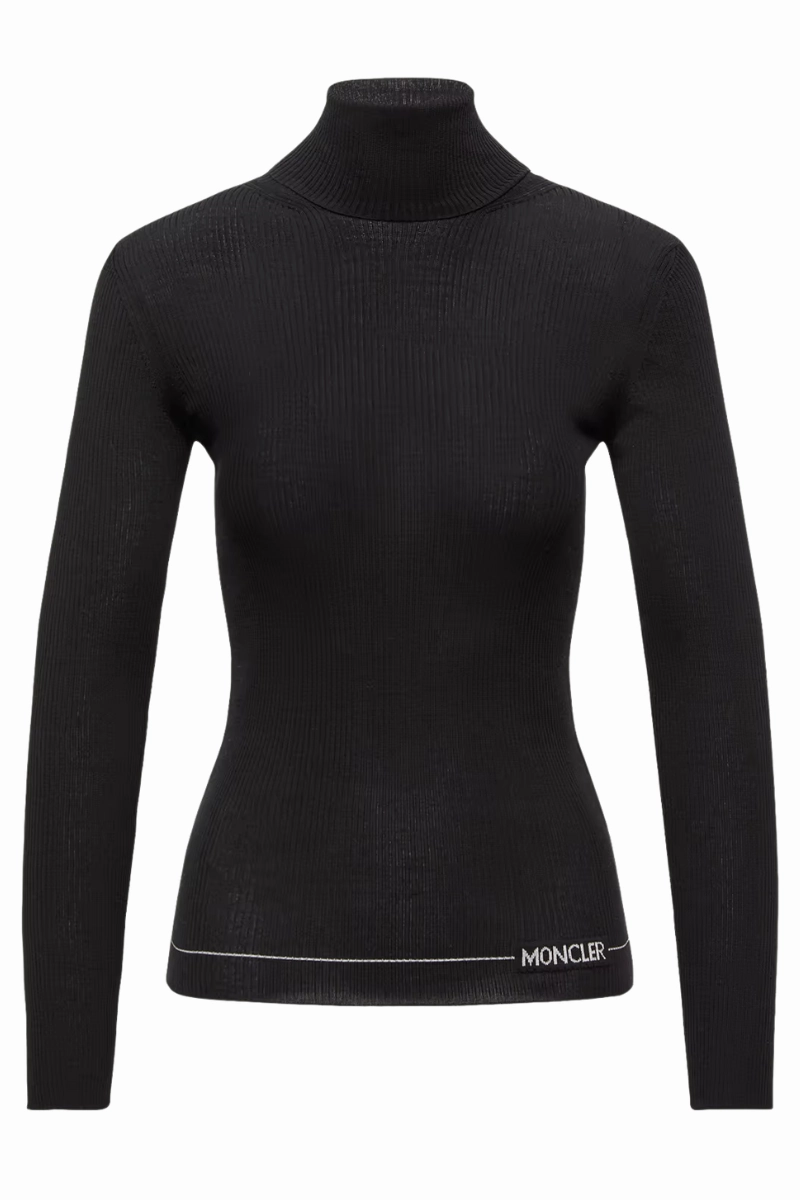 Cozy Everyday Fashion-Forward Look Logo Turtleneck Sweater