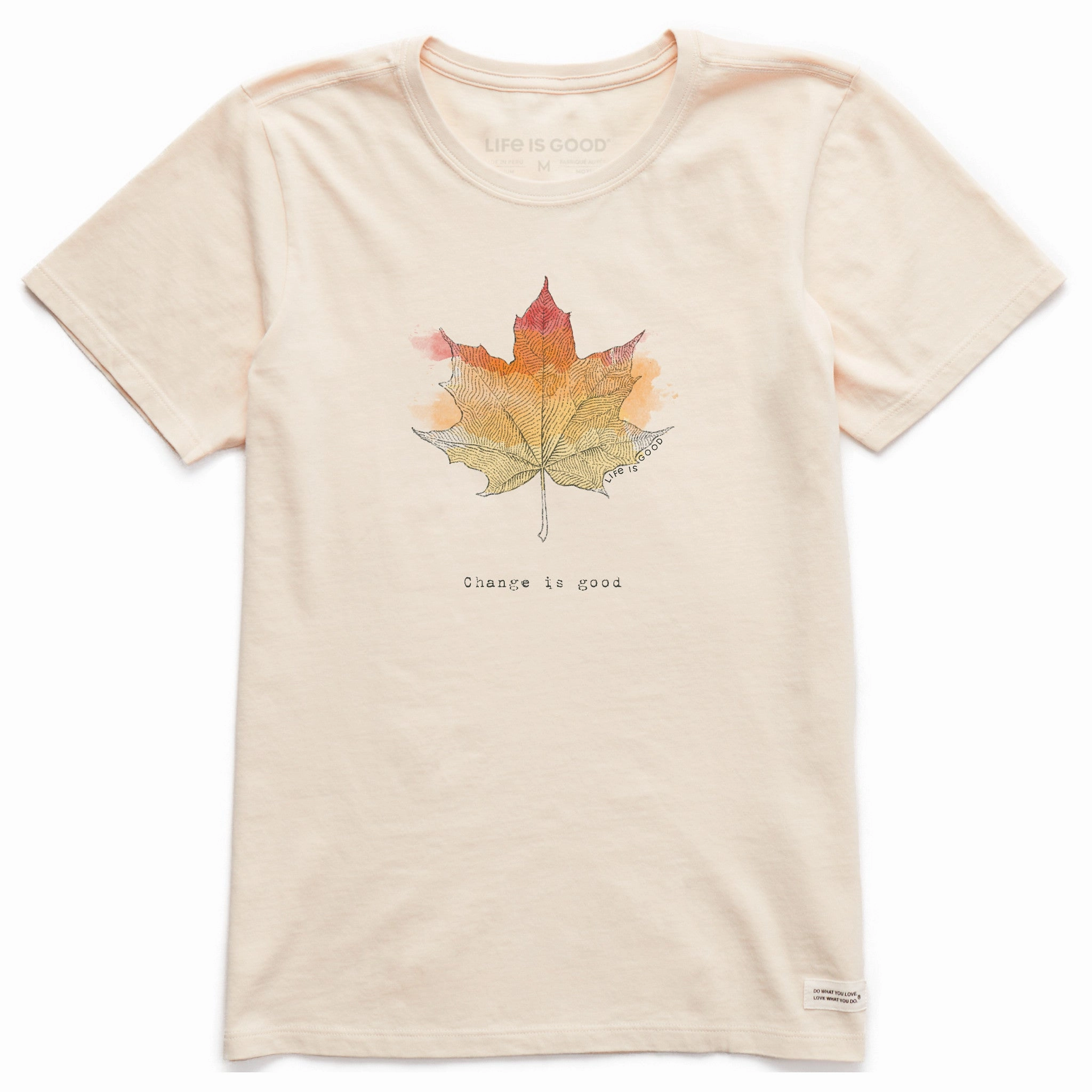 Women's Change Leaf Engraved Short Sleeve Crusher Tee On-the-Go Fashion
