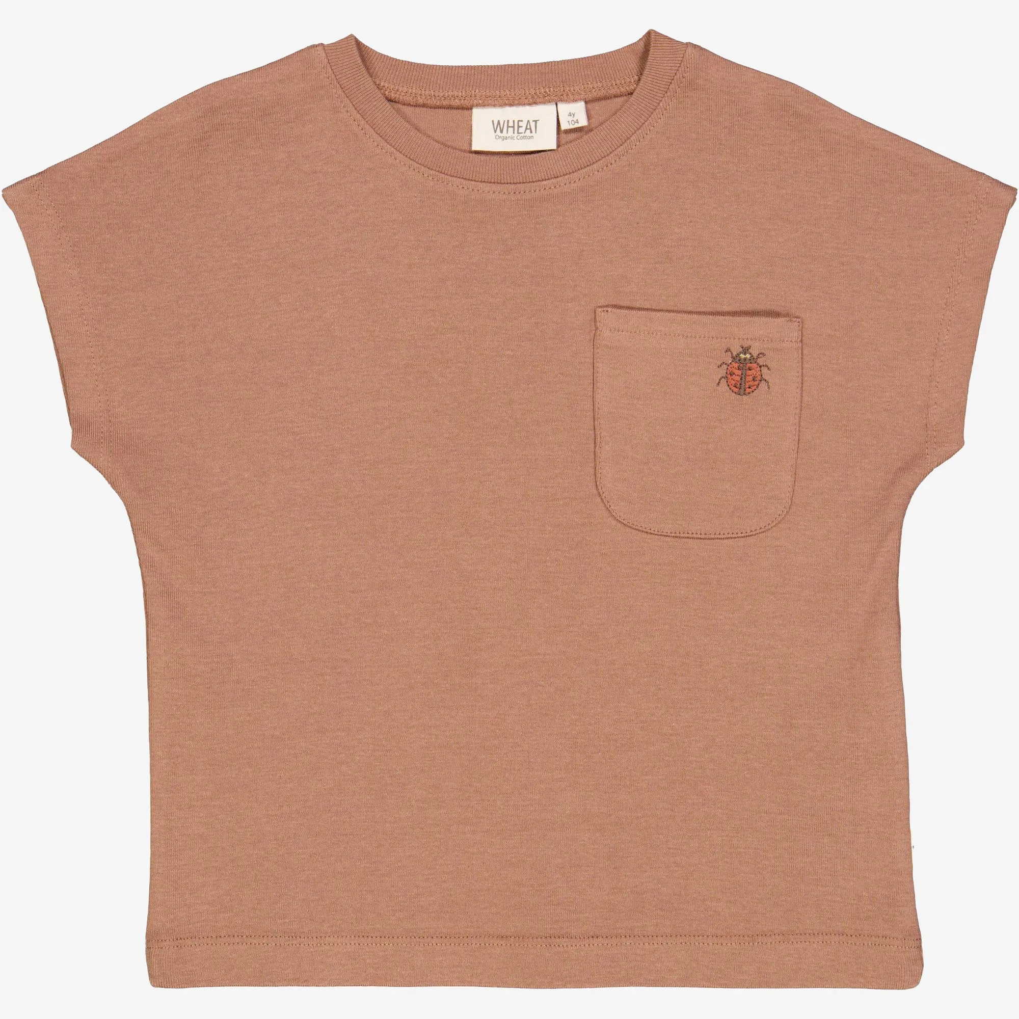 Daily Favorite T-Shirt Ladybug Embroidery - vintage rose