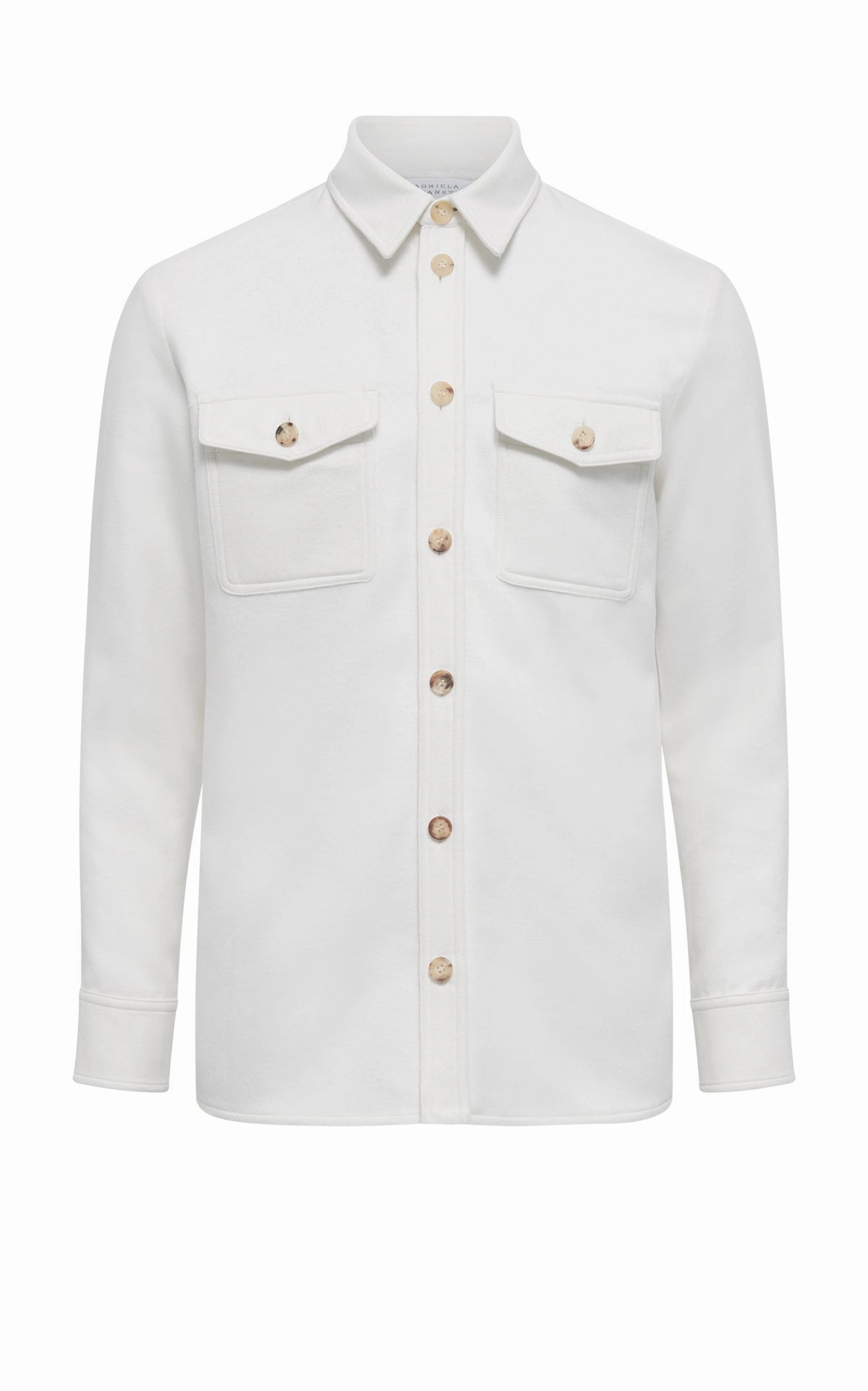 Lucas Overshirt in Ivory Winter Silk Ergonomic Tailoring