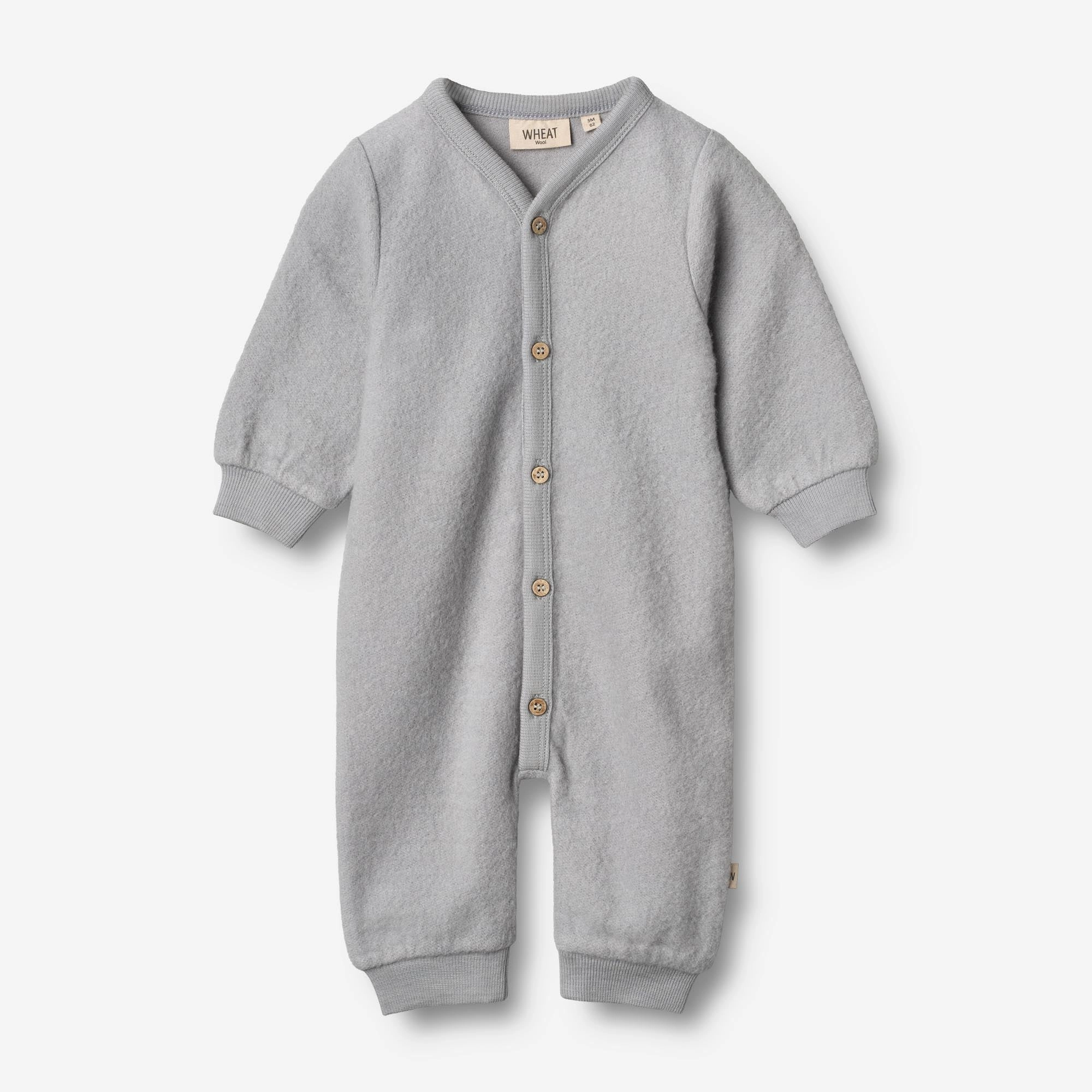 Wool Fleece Jumpsuit | Baby - winter sky Office Warmth Cozy Comfort