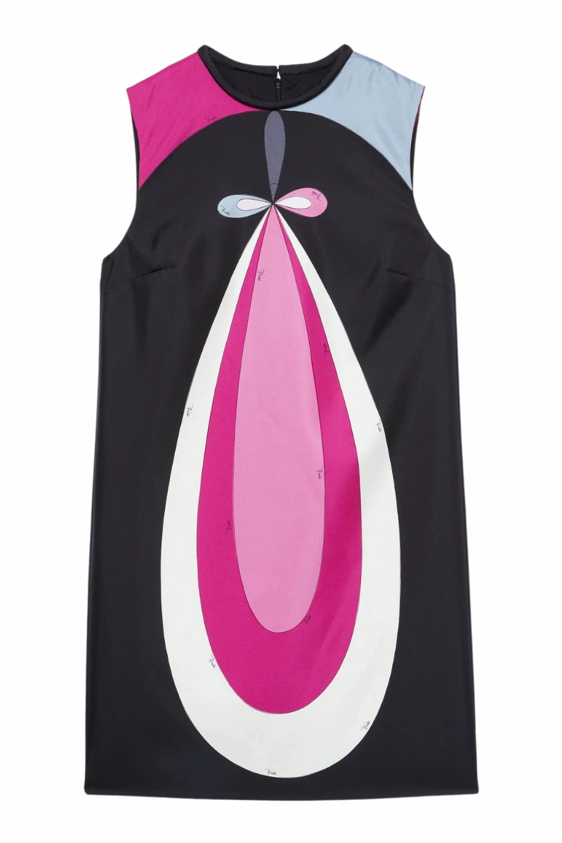 Maddalena Print Twill Mini Dress Beach Walk Wardrobe-Staple