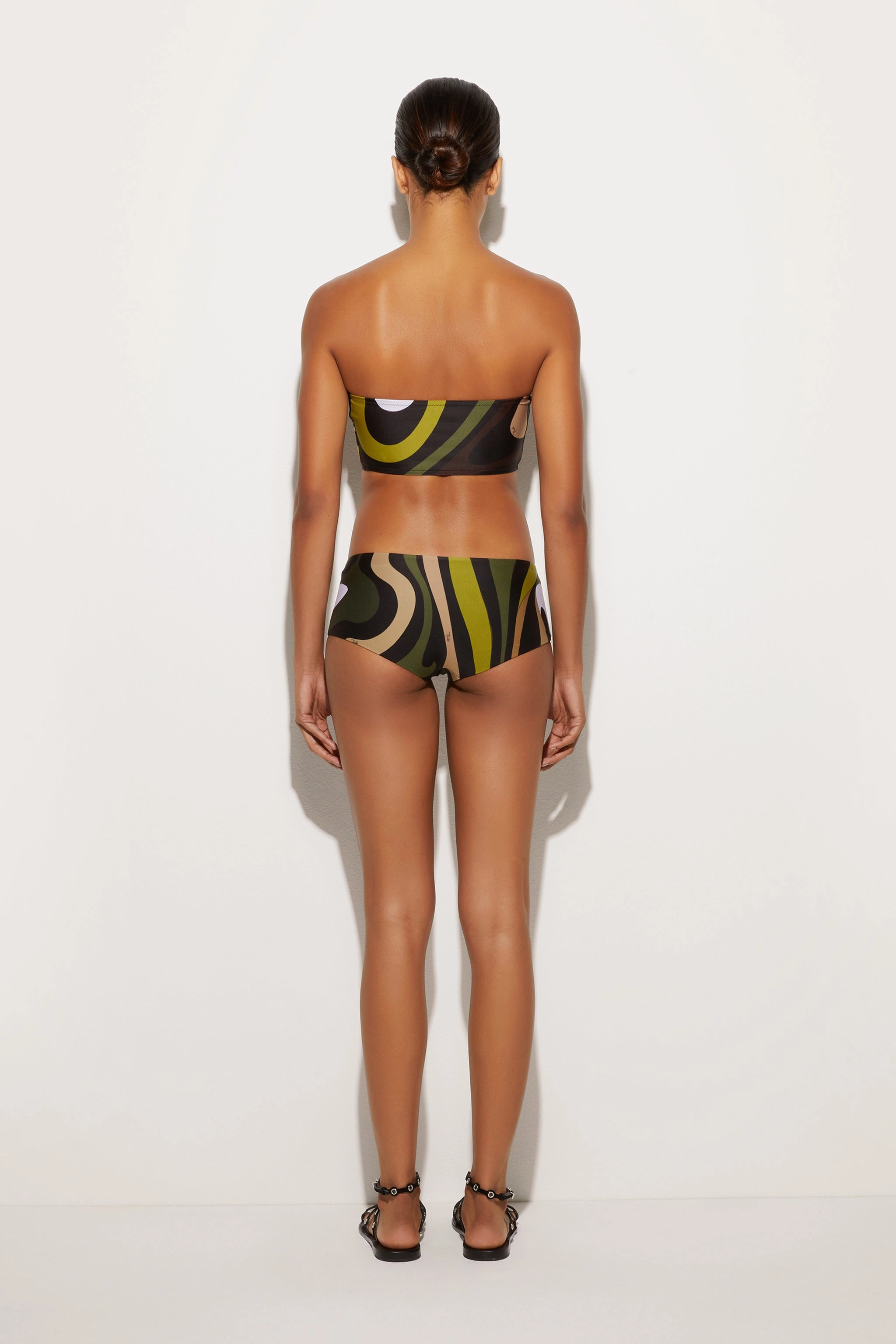 Marmo Print Bikini Brief Supportive Fit