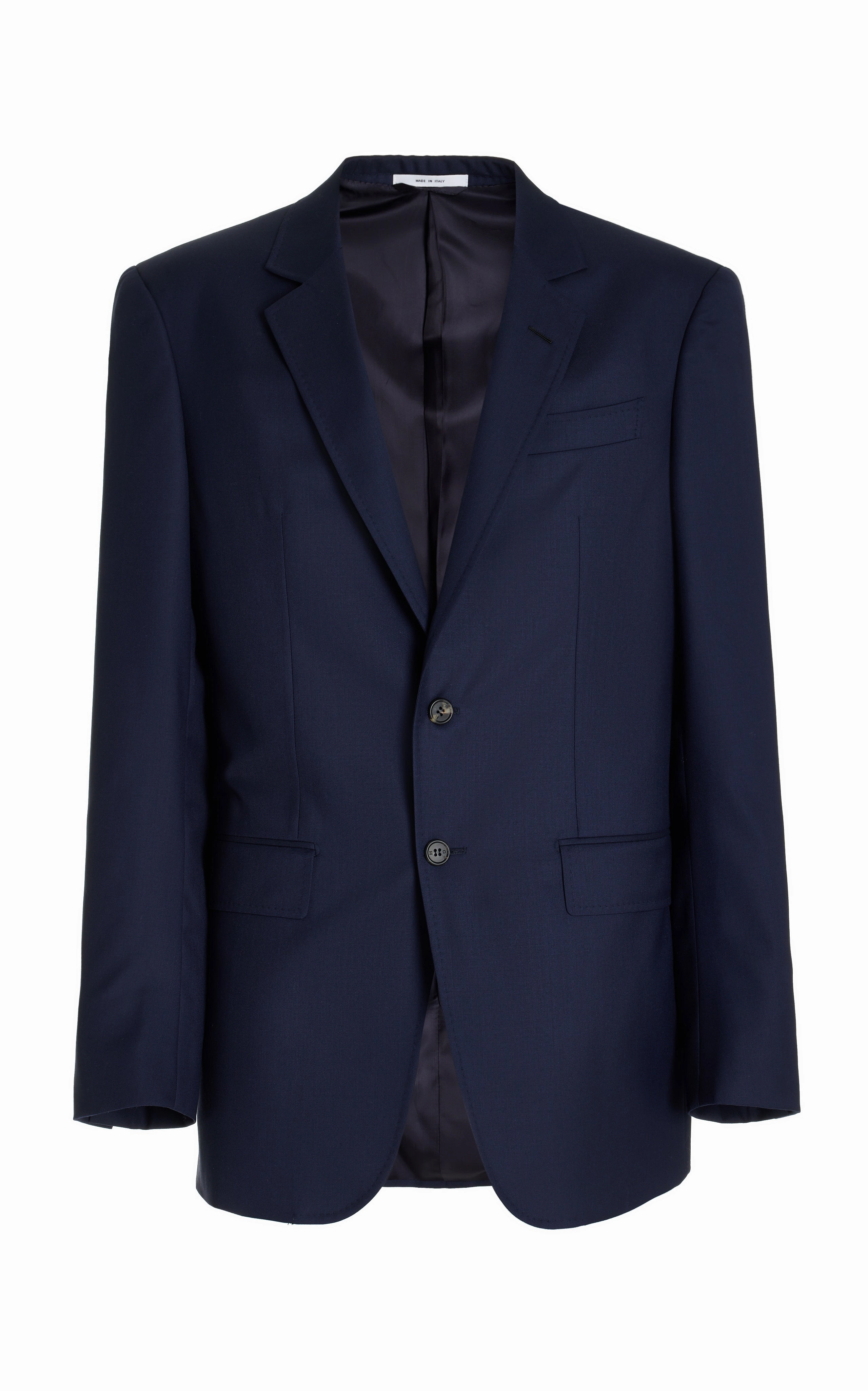Sports Jacket Irving Jacket in Dark Navy Virgin Wool Twill