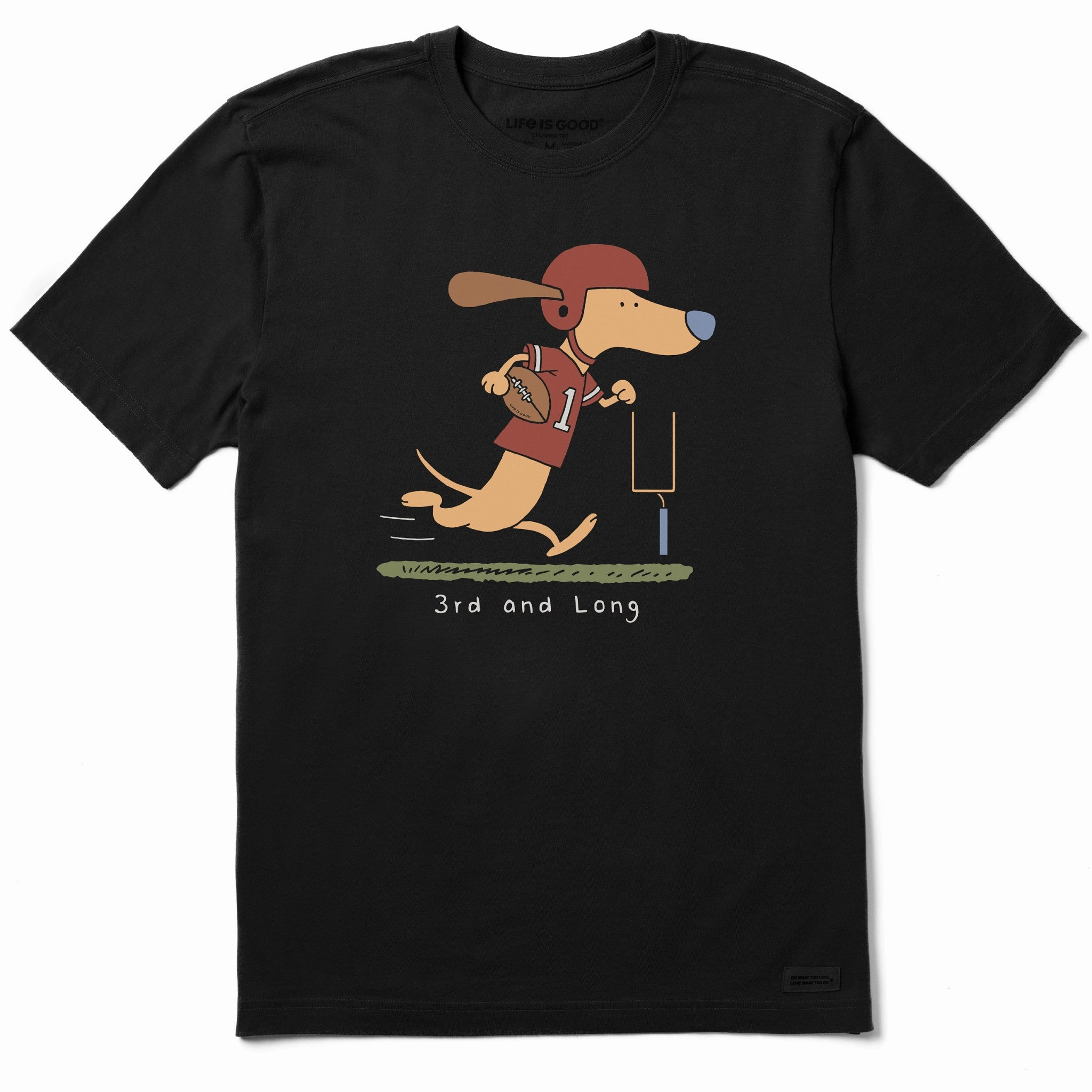 harmonious Men's 3rd and Long Dachshund Short Sleeve Tee