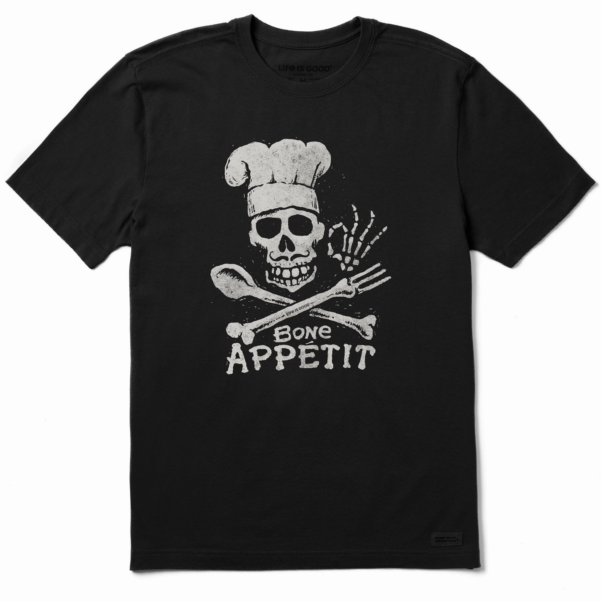 Men's Bone Appetit Short Sleeve Tee Flexible Ribbed Neckline