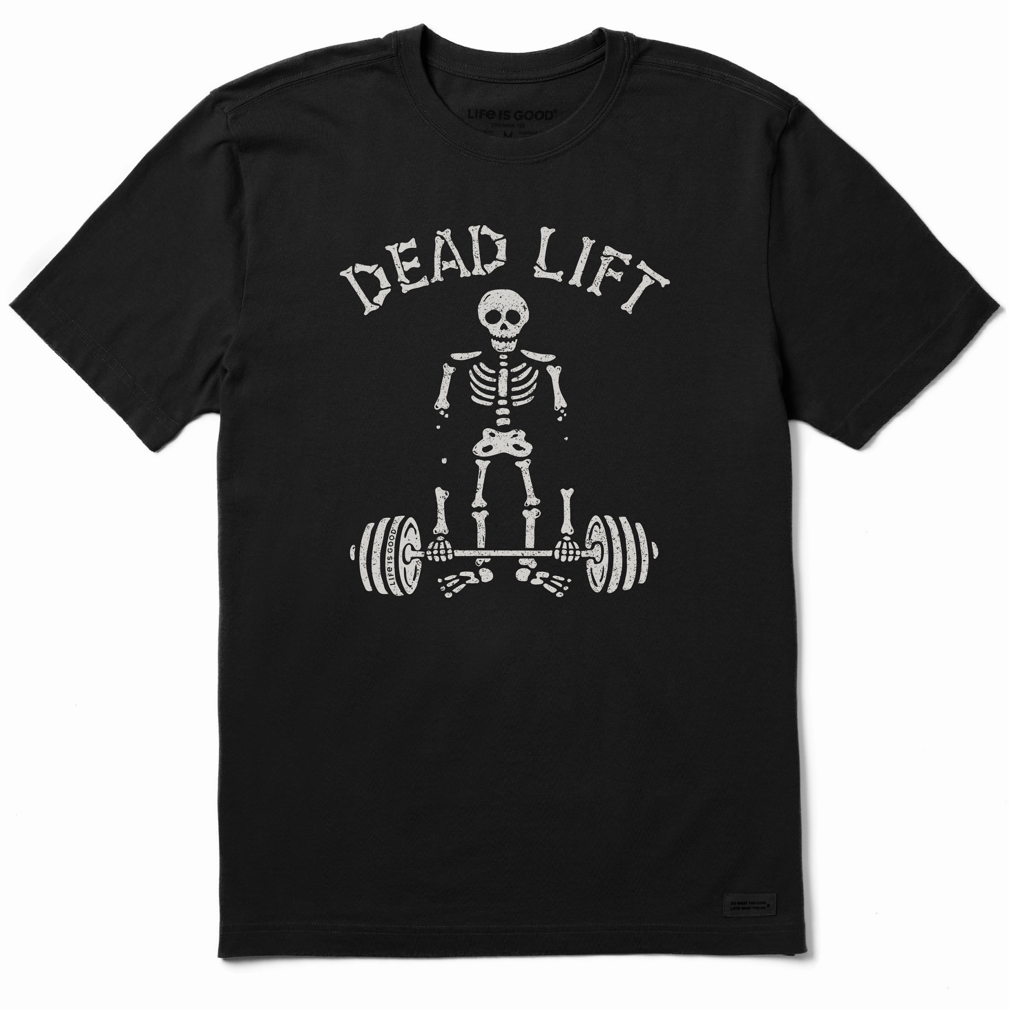 Layered Hem Detail Men's Dead Lift Short Sleeve Crusher Tee