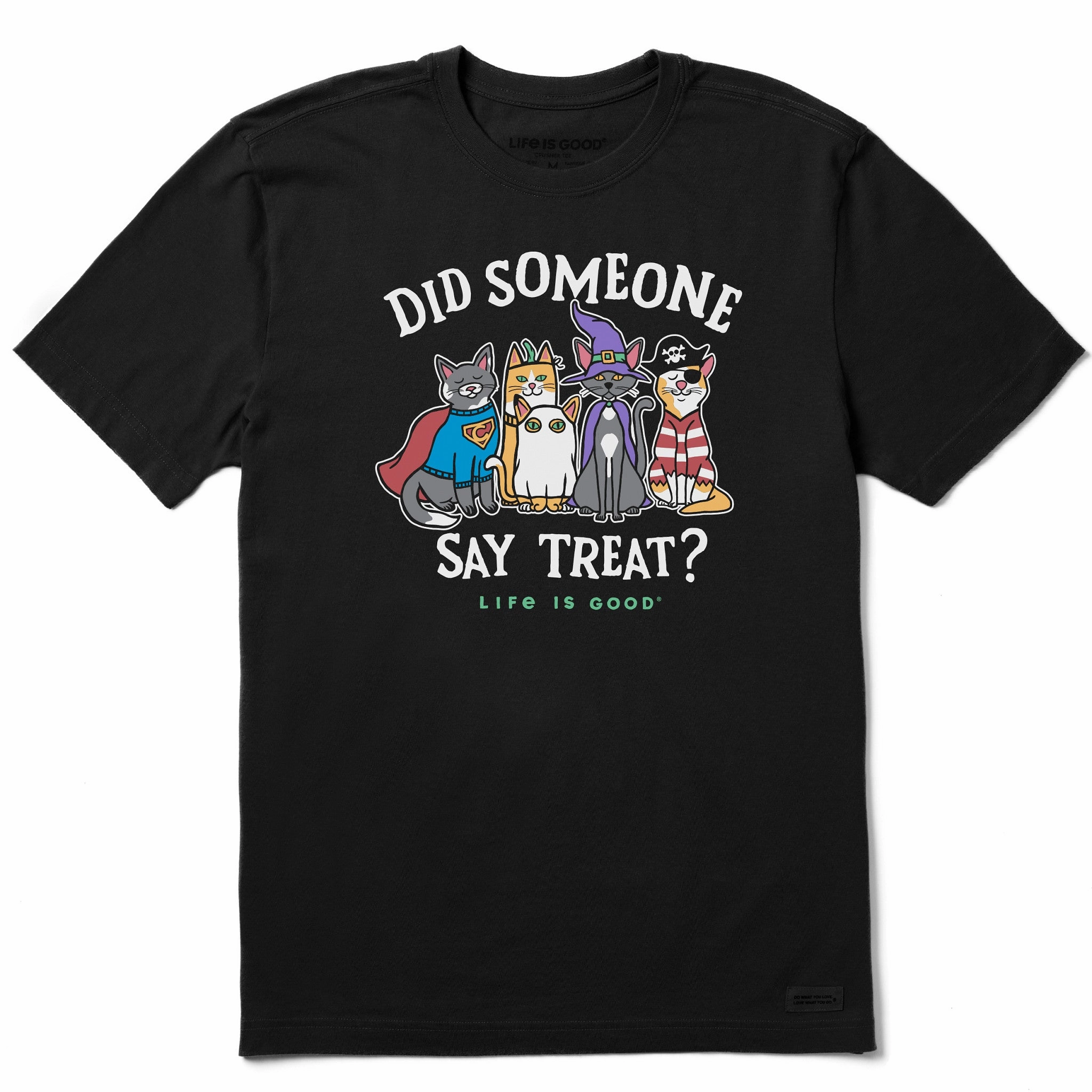 Men's Did Someone Say Treat Cats Short Sleeve Crusher Tee Flexible Design