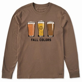 Chilly Day Essentials Chilly Day Wear Men's Fall Colors Beer Long Sleeve Crusher Tee