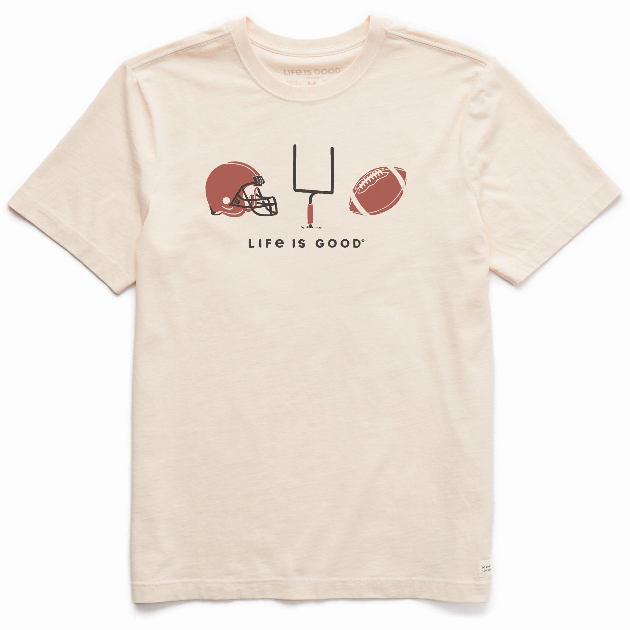 Men's Football Trio Short Sleeve Crusher Tee Stretch Wear Lightweight Material