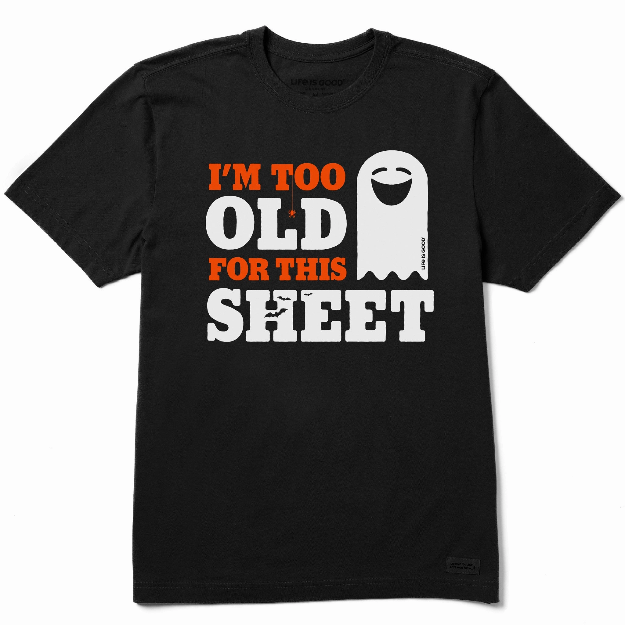 Men's I'm Too Old Ghost Short Sleeve Crusher Tee Summer Casual