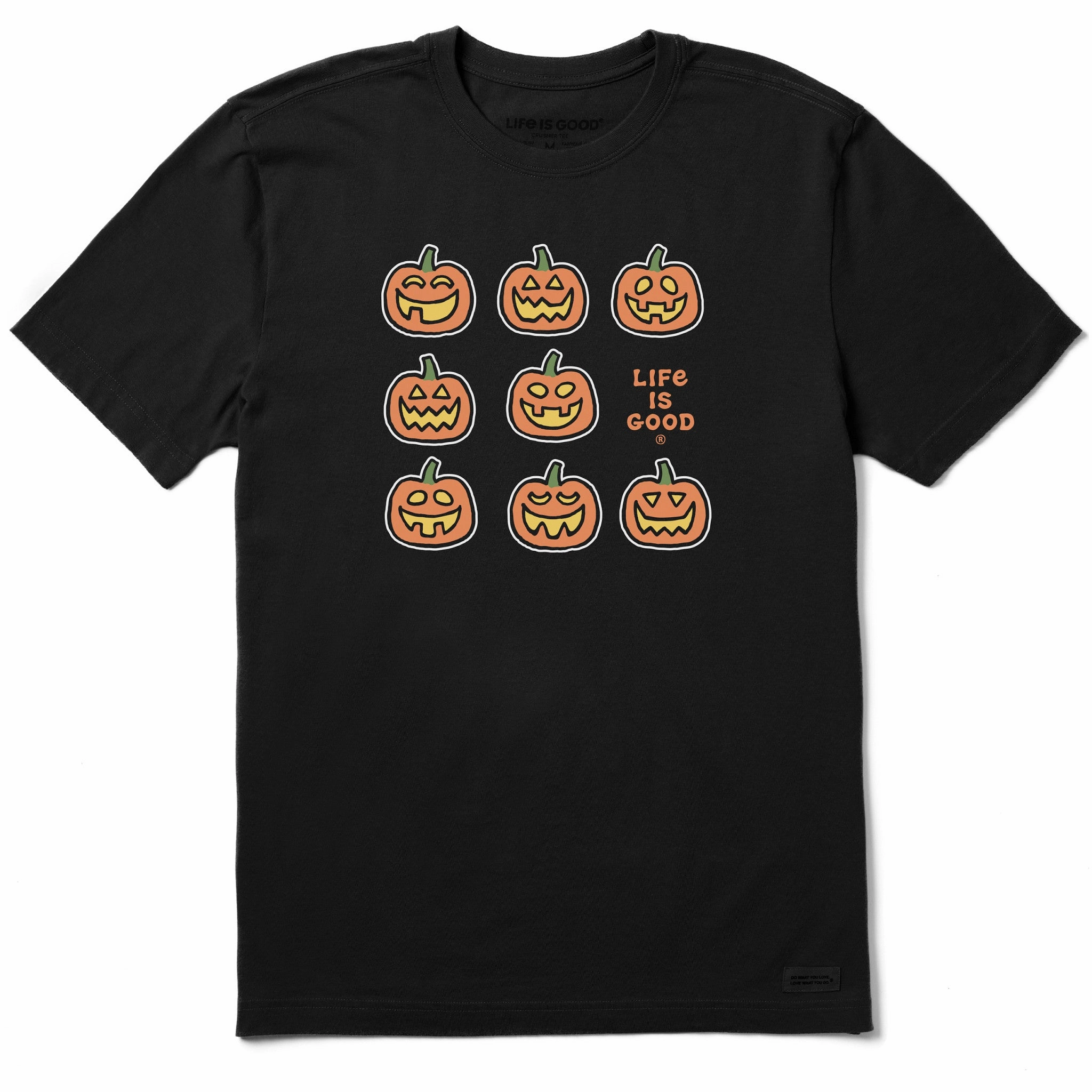 Men's Jack-o-Lantern Grid Short Sleeve Crusher Tee Summer Essential