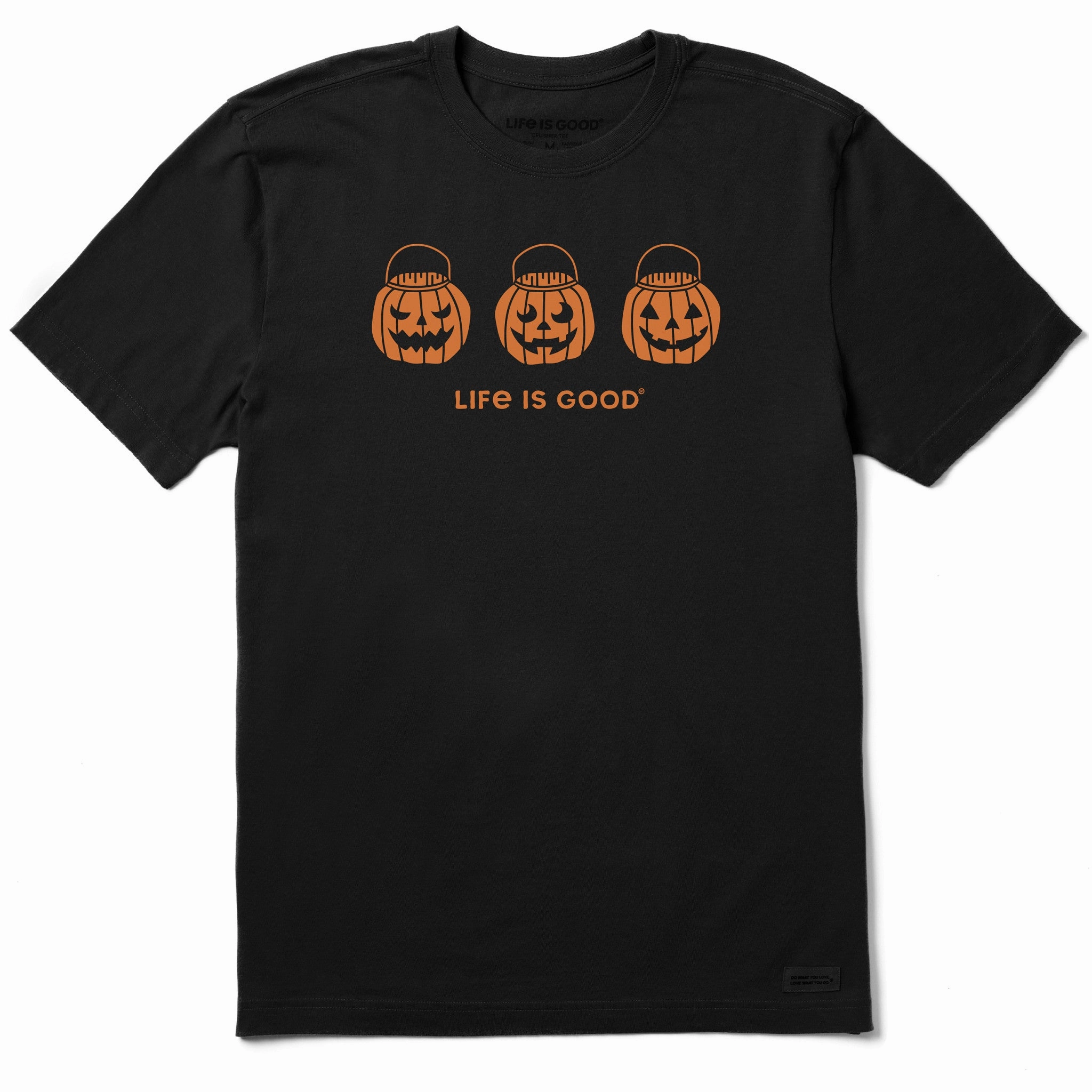 Versatile Layering Fit For All Men's Jack O Lantern Trio Short Sleeve Crusher Tee