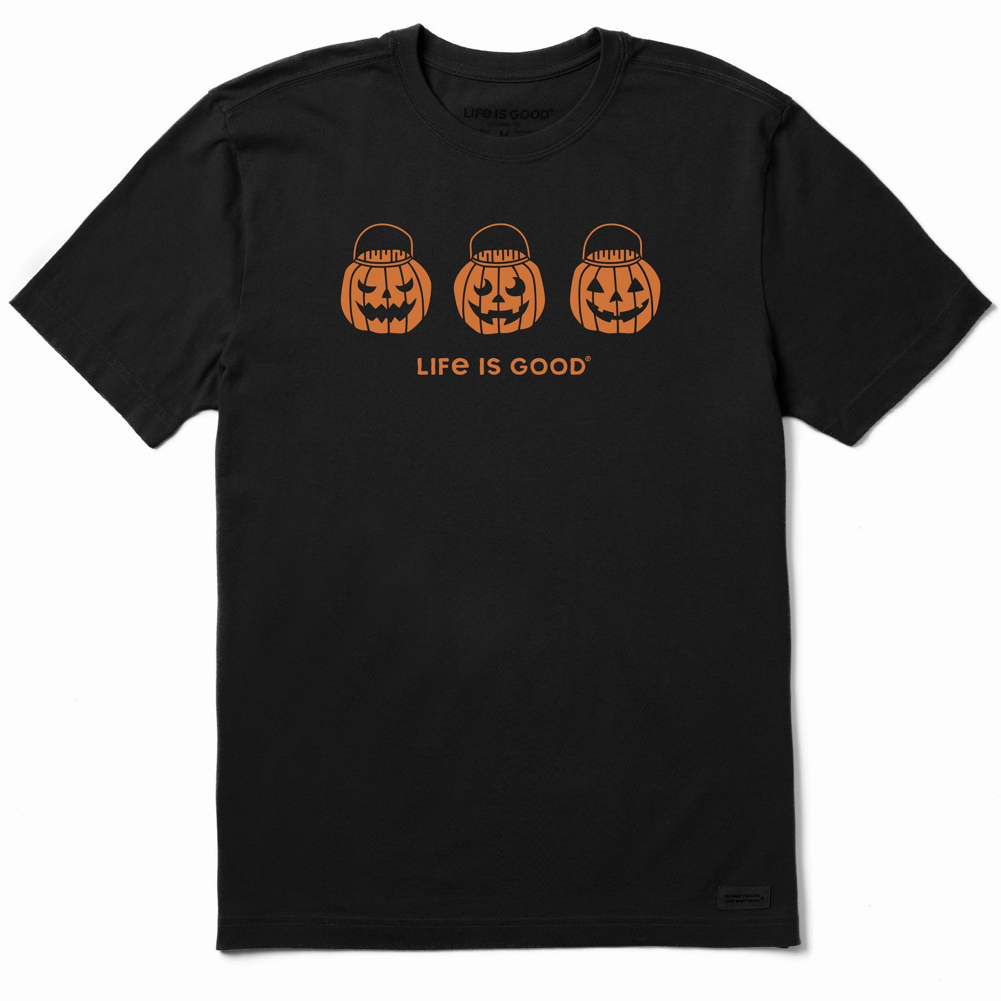 Trendy Top Comfy Layer Wear Men's Jack O Lantern Trio Short Sleeve Crusher Tee